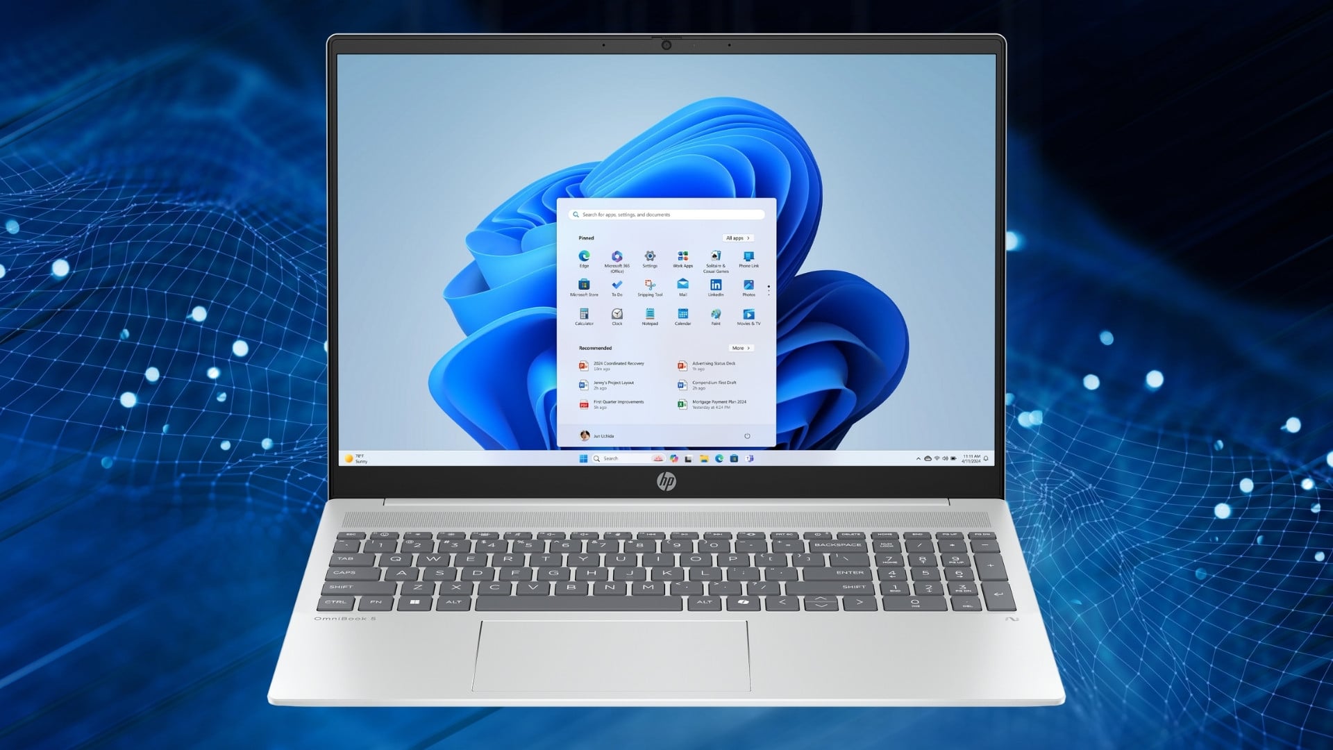 Laptop HP OmniBook 5 16-ag1068AU – Không gian hiển thị rộng