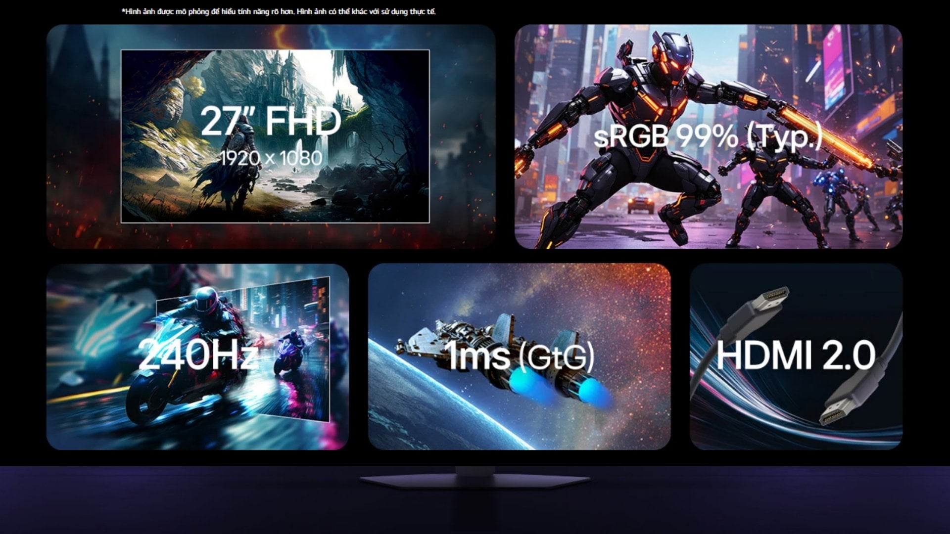 LG UltraGear G4 27G440A-B – Phù hợp cho gaming