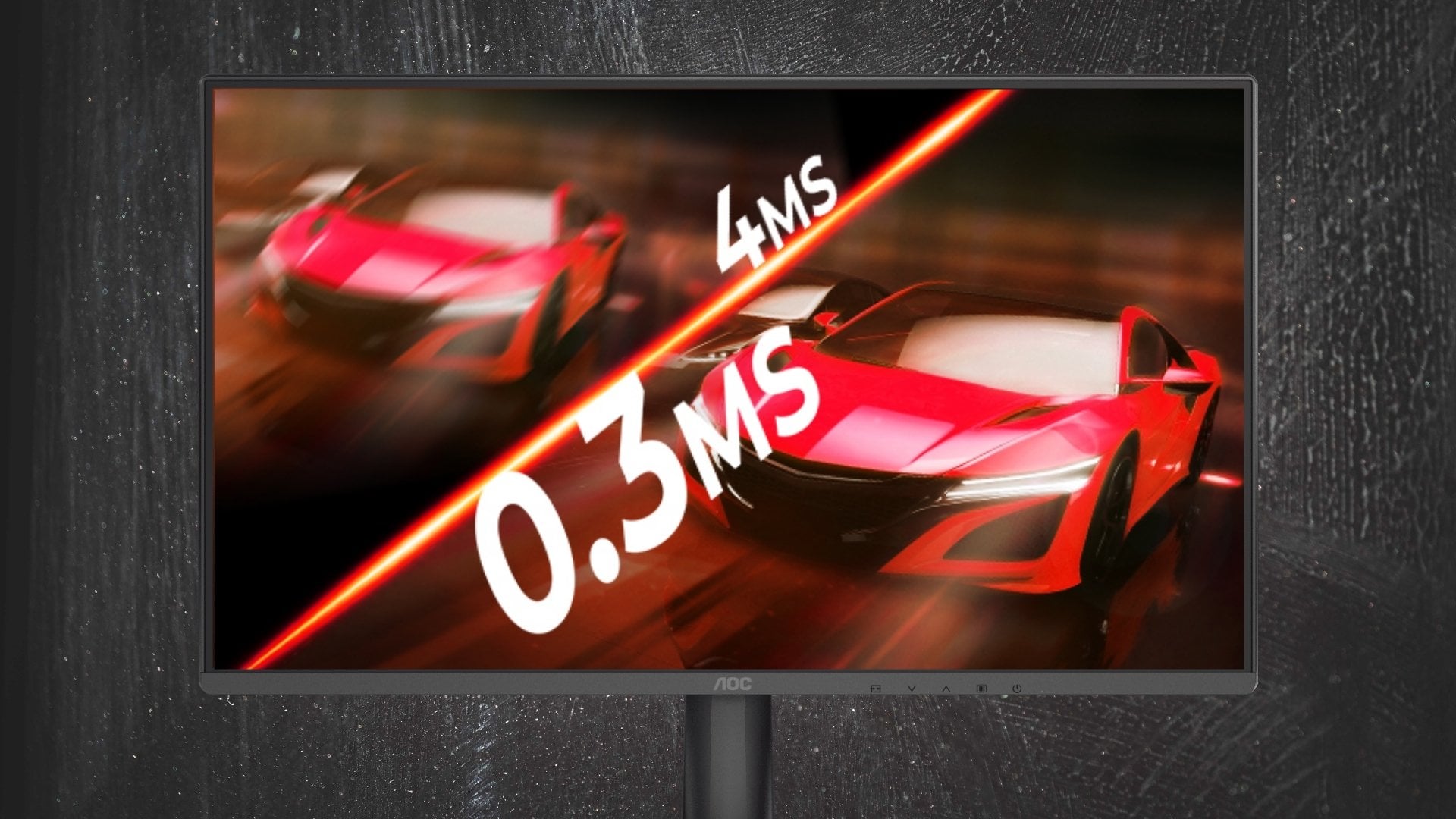 Màn hình AOC 24G50Z/71 - thời gian phản hồi 0.3ms (MPRT) và 1ms (GtG)