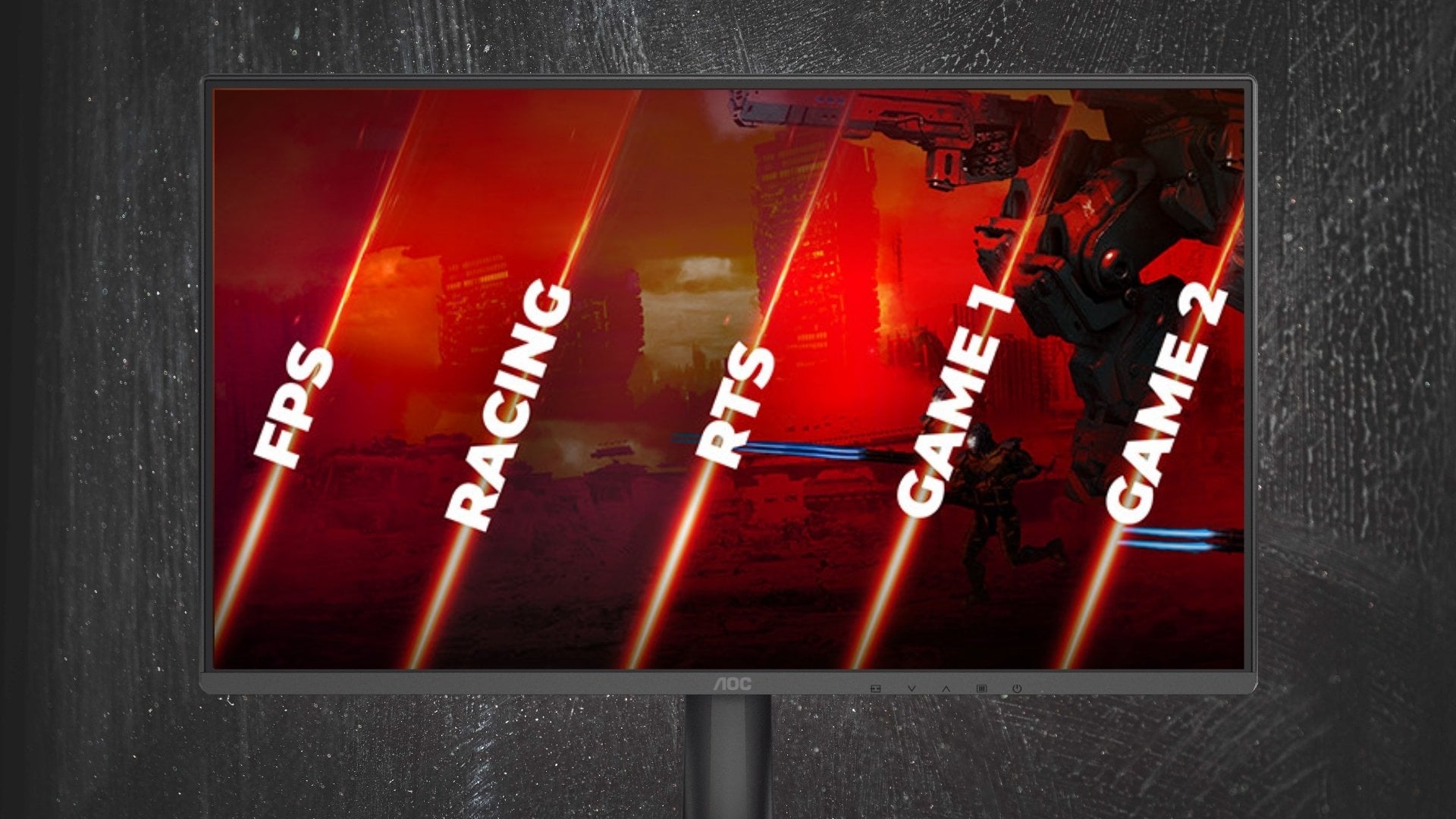 Màn hình AOC 24G50Z/71 - Game Mode và Dial Poin