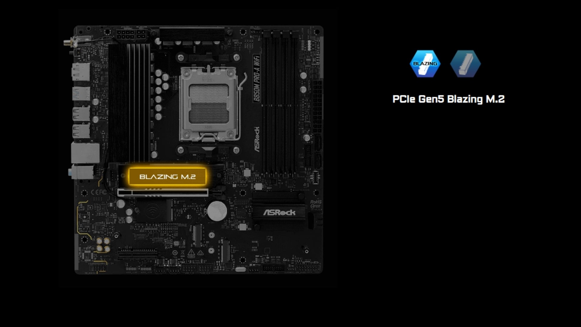 Mainboard (AMD) ASRock B850M Pro-A WiFi – tốc độ vượt trội