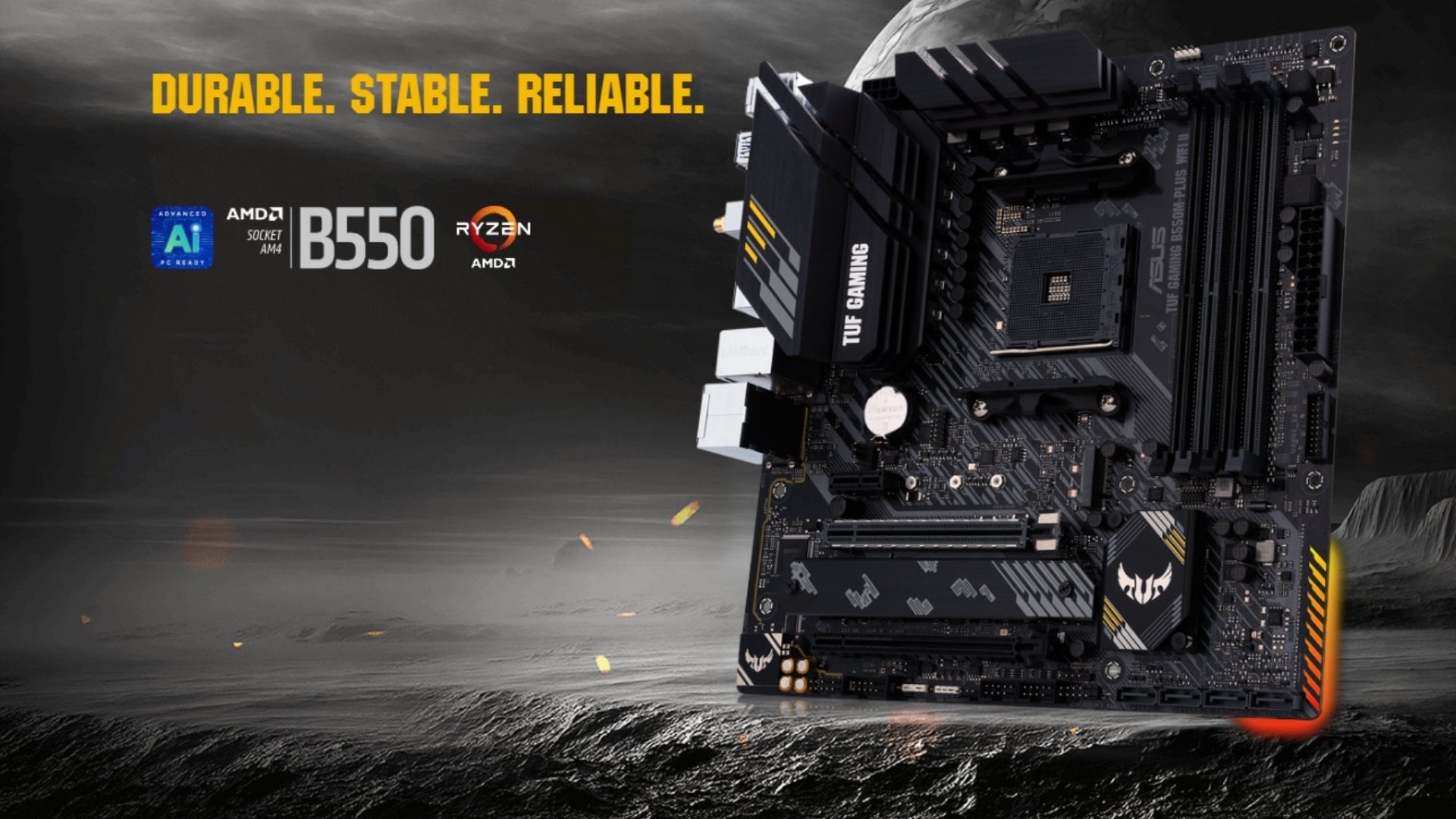 ASUS TUF GAMING B550M-PLUS WIFI II: Sự bền bỉ chuẩn quân đội và hiệu năng Gaming đỉnh cao