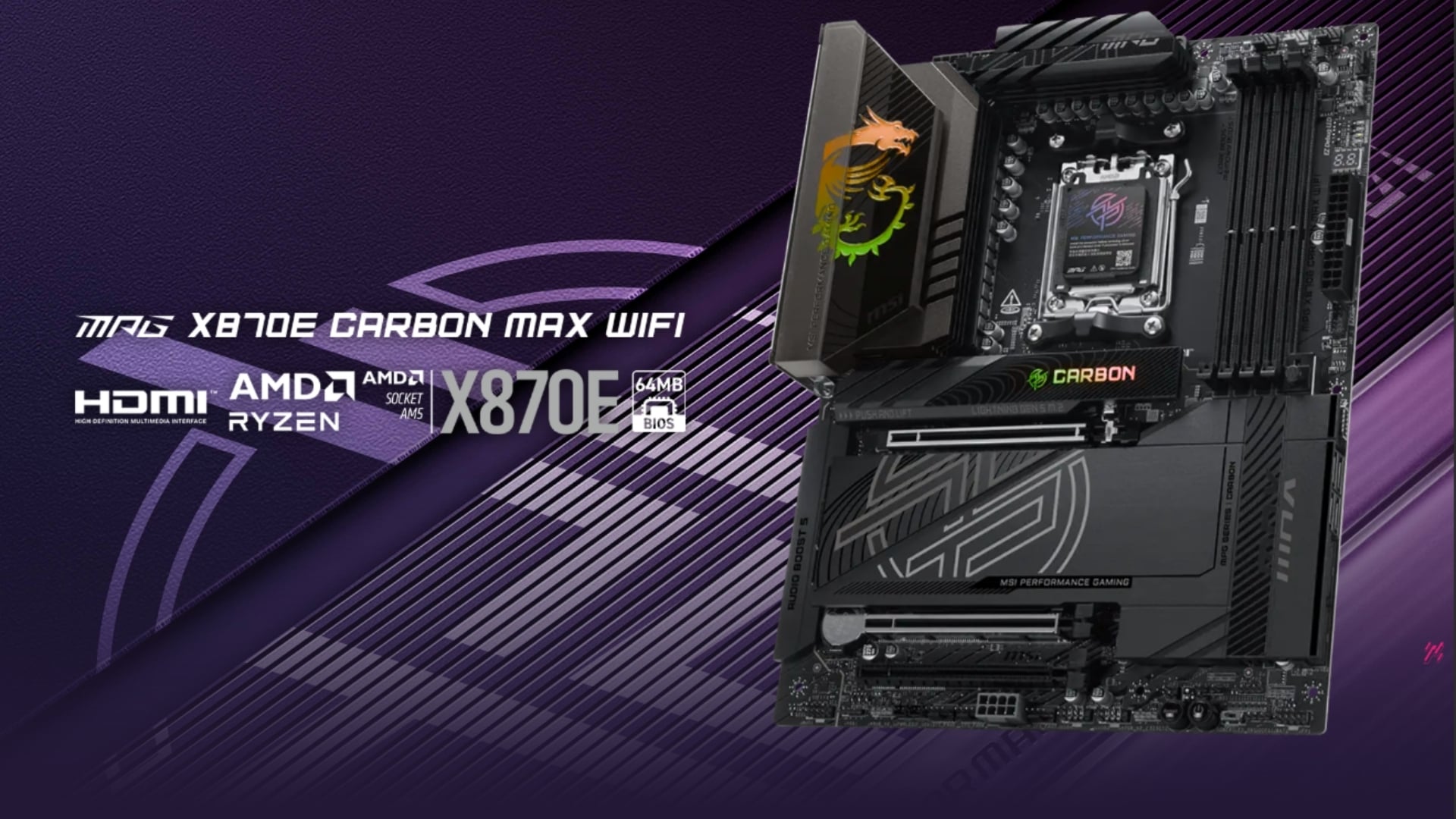 MSI MPG X870E CARBON MAX WIFI - Bo mạch chủ cao cấp dành cho gaming AI và hiệu năng thế hệ mới