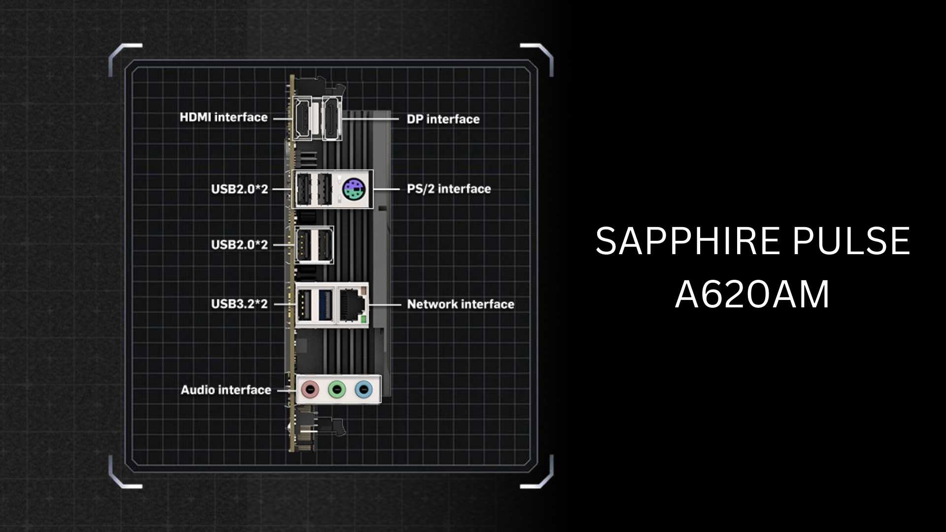 TINHOCNGOISAO.COM Mainboard SAPPHIRE PULSE A620AM (52118-03-40G) - Hệ thống cổng kết nối đầy đủ