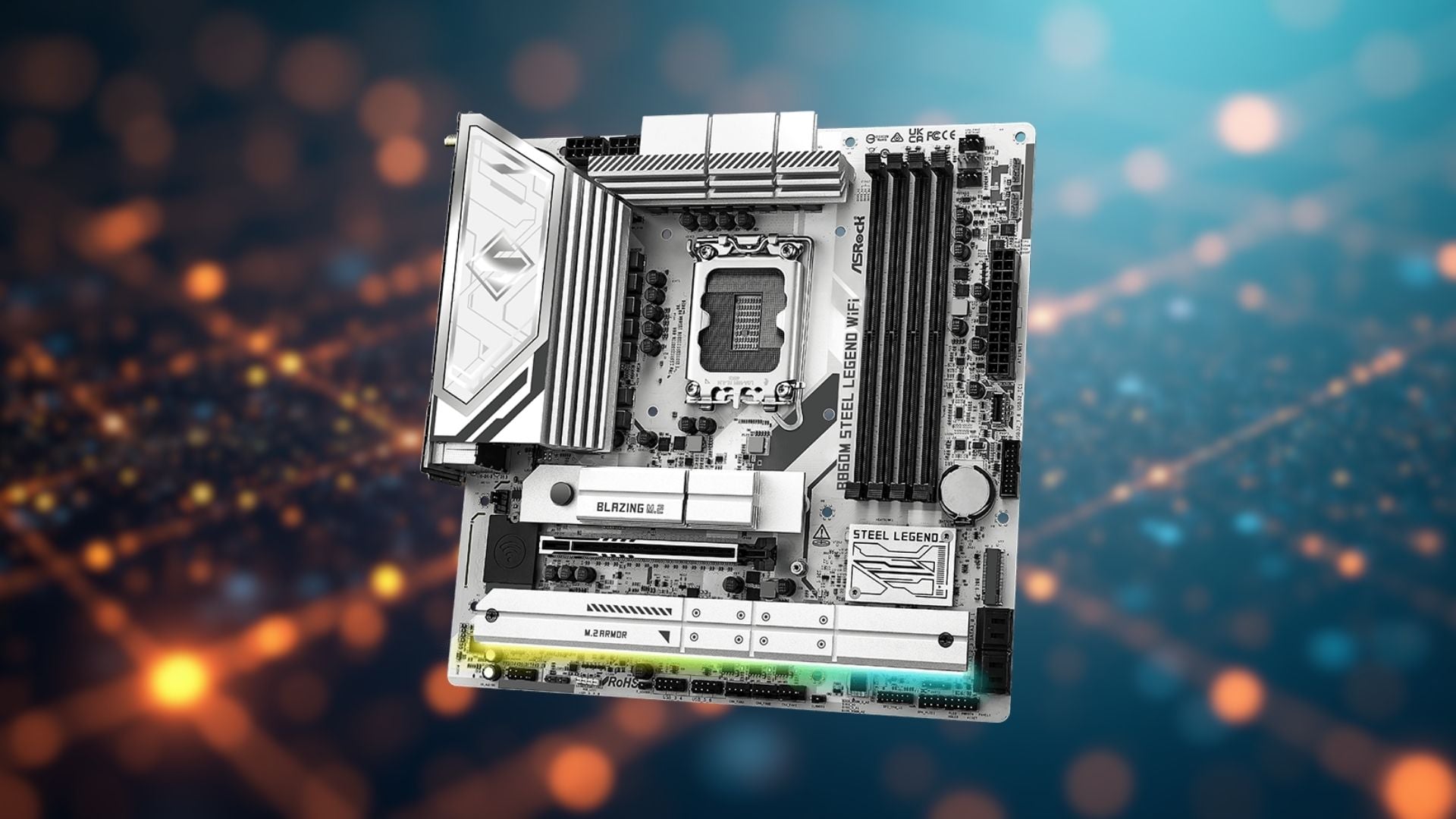 Mainboard ASRock B860M Steel Legend WiFi DDR5 - Thiết kế ấn tượng, vật liệu cao cấp