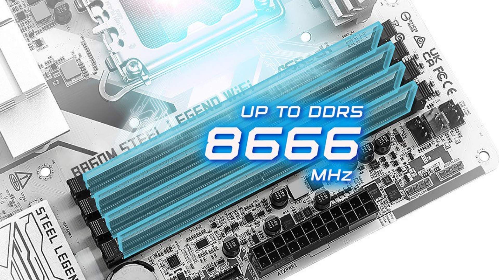Mainboard ASRock B860M Steel Legend WiFi DDR5 - Hỗ trợ RAM DDR5 tốc độ cao