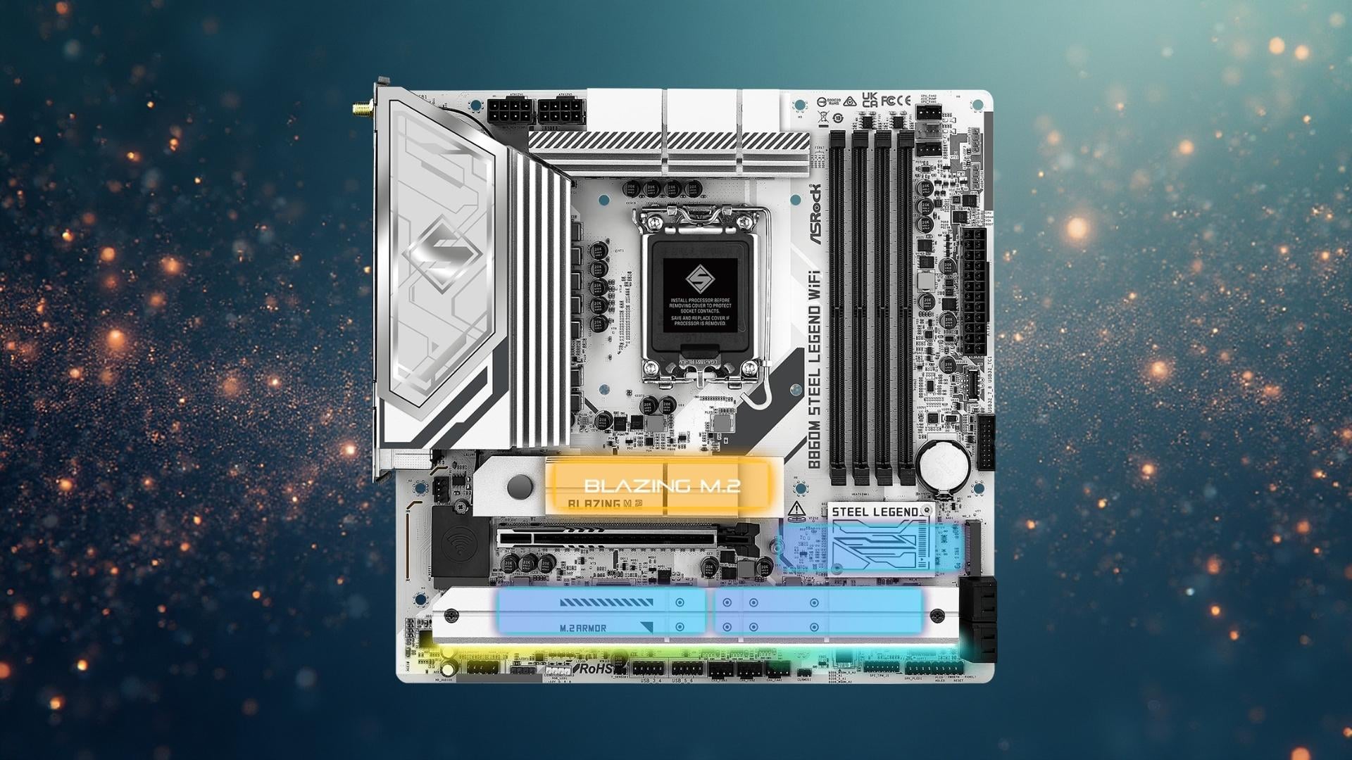 Mainboard ASRock B860M Steel Legend WiFi DDR5 - PCIe 5.0 & 4 khe M.2