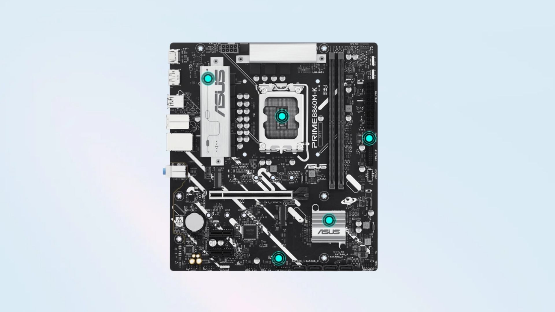 Mainboard ASUS B860M-K CSM DDR5 – Hệ thống tản nhiệt thông minh