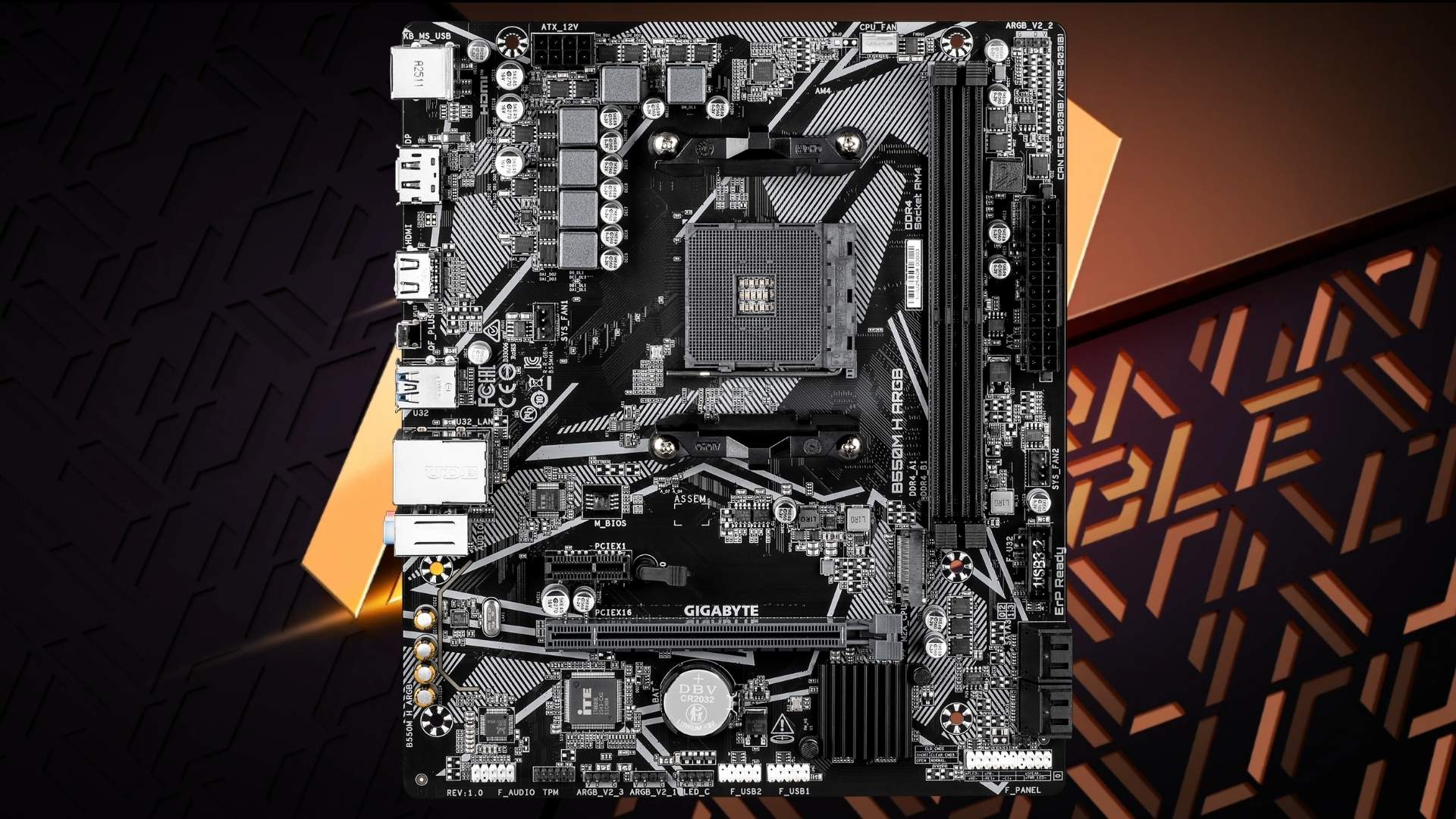 Mainboard Gigabyte B550M H ARGB – Nền tảng AM4 ổn định