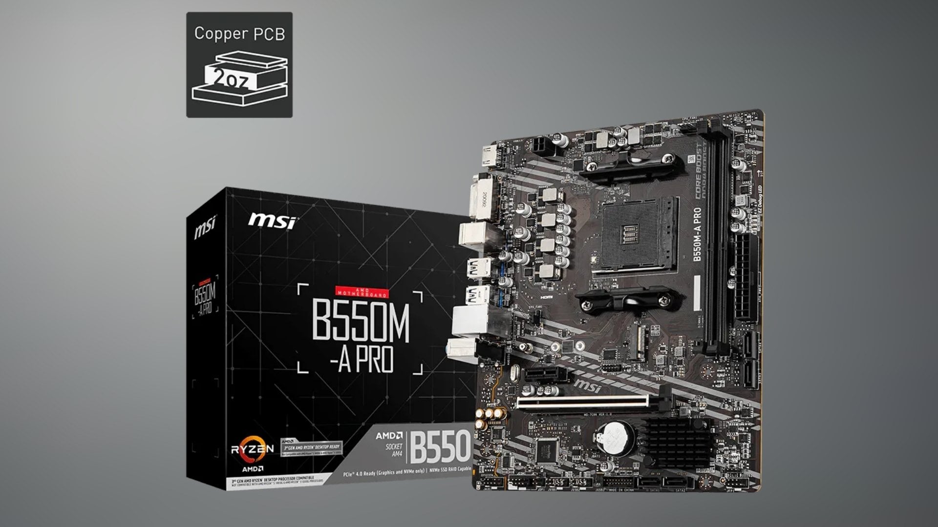 Mainboard MSI B550M-A PRO – Nền tảng ổn định cho cấu hình AMD Ryzen
