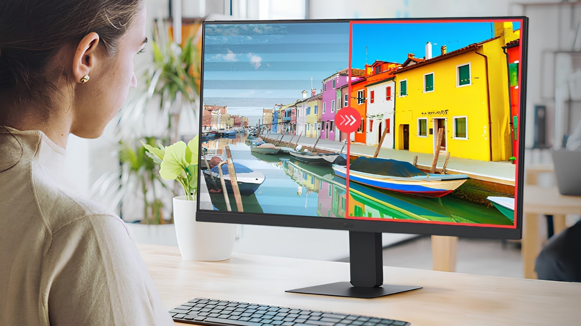 Màn hình LG 24U631A-B 24 inch QHD IPS 100Hz USB-C - Bảo vệ mắt và thiết kế tối ưu