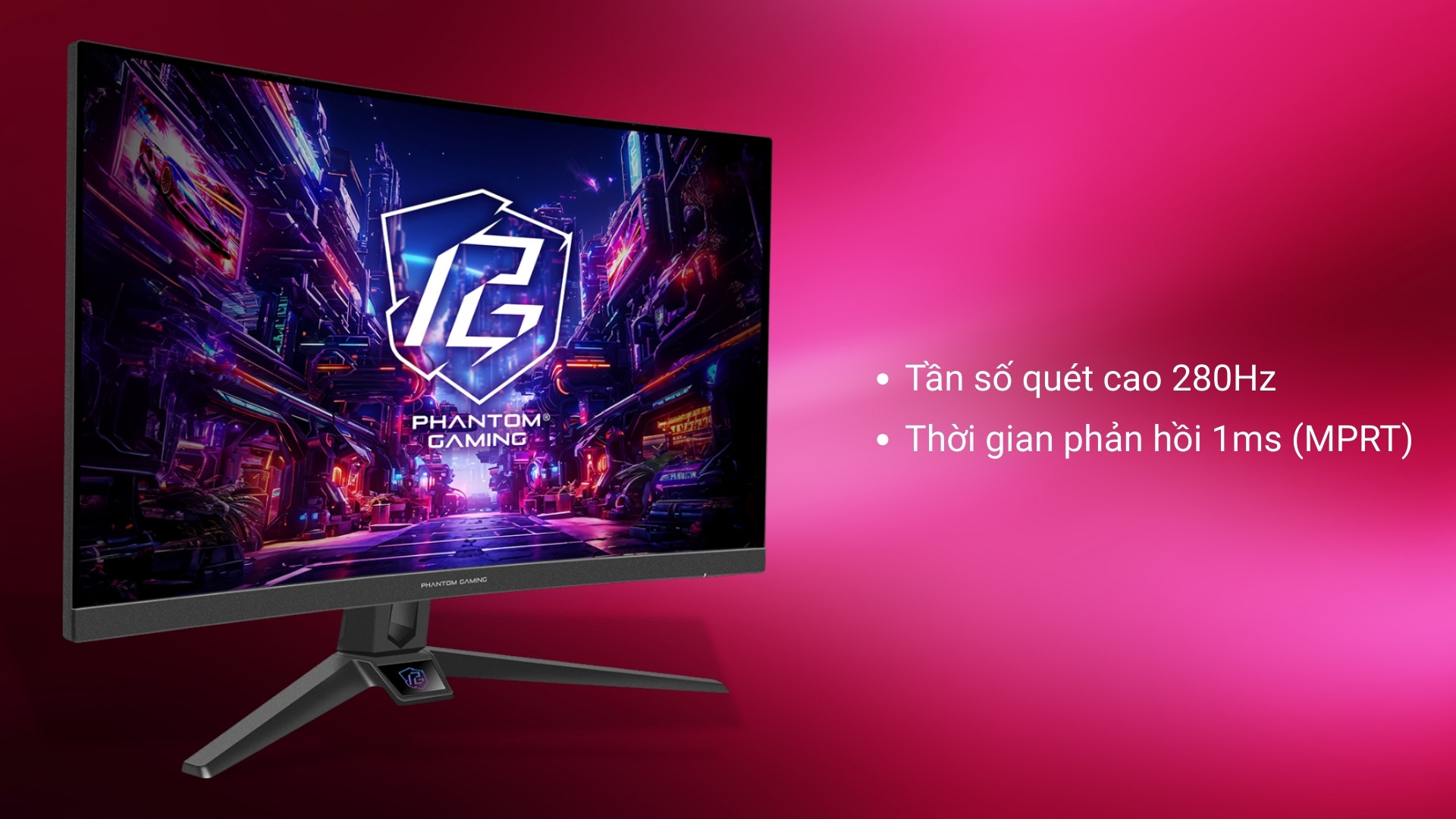 Màn Hình ASRock PG27FRS1A – Vũ Khí Quyết Định Trong Game Tốc Độ Cao