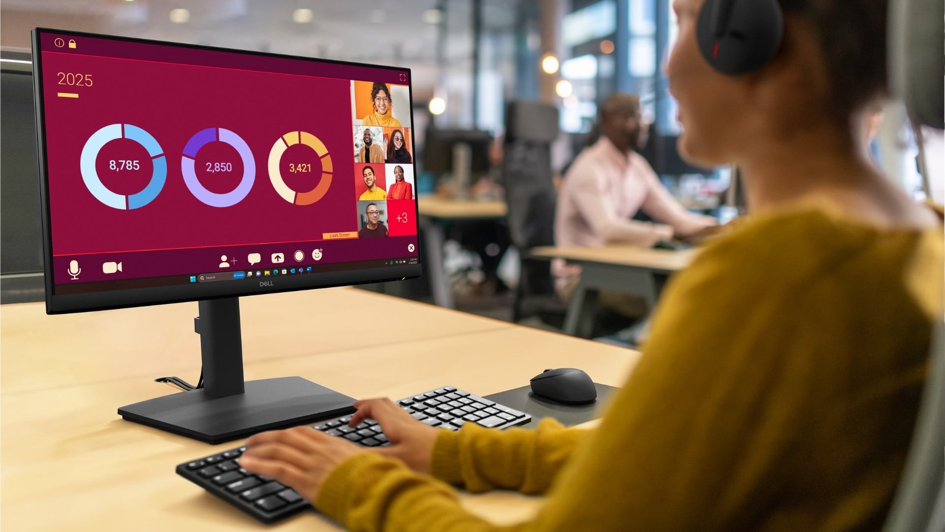 Màn hình Dell Pro E2225HSM -&nbsp;Chất lượng hiển thị cao,&nbsp;tối ưu sức khỏe thị giác và thiết kế&nbsp;công thái học