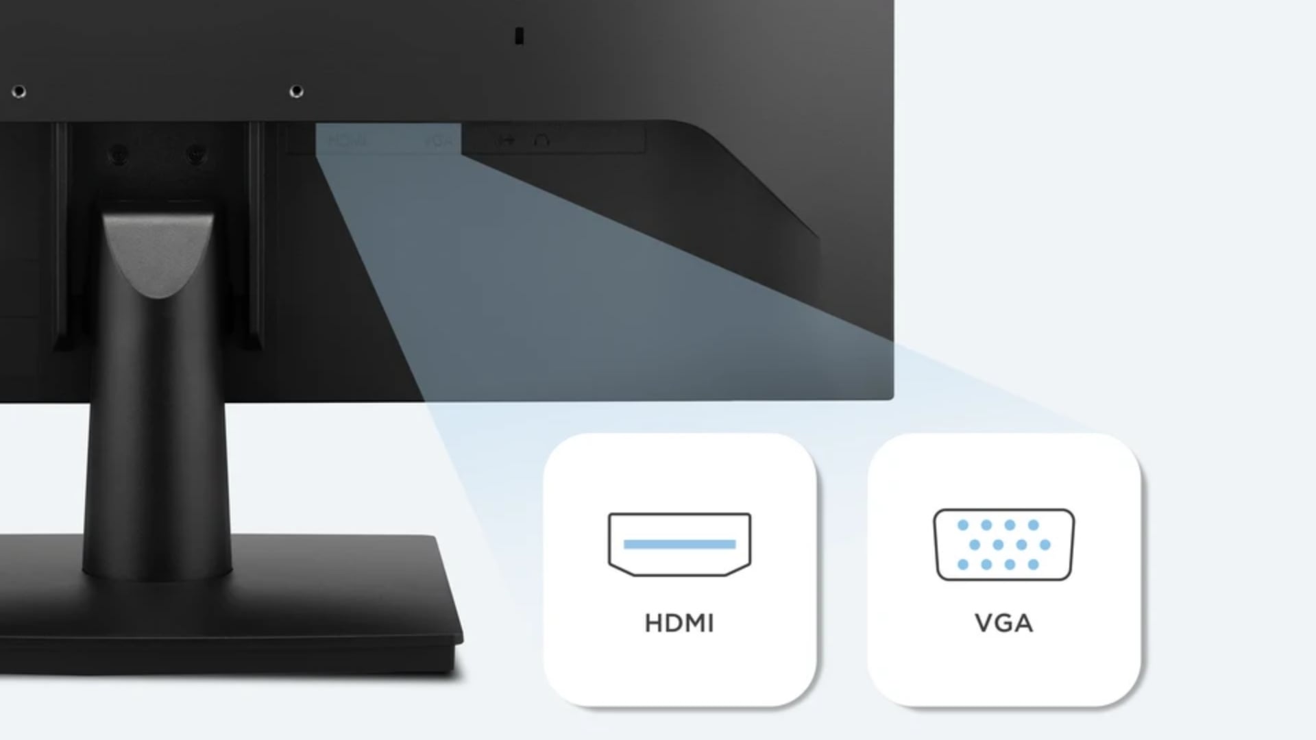 Màn hình văn phòng ViewSonic VA2714-H - Cổng kết nối đầy đủ