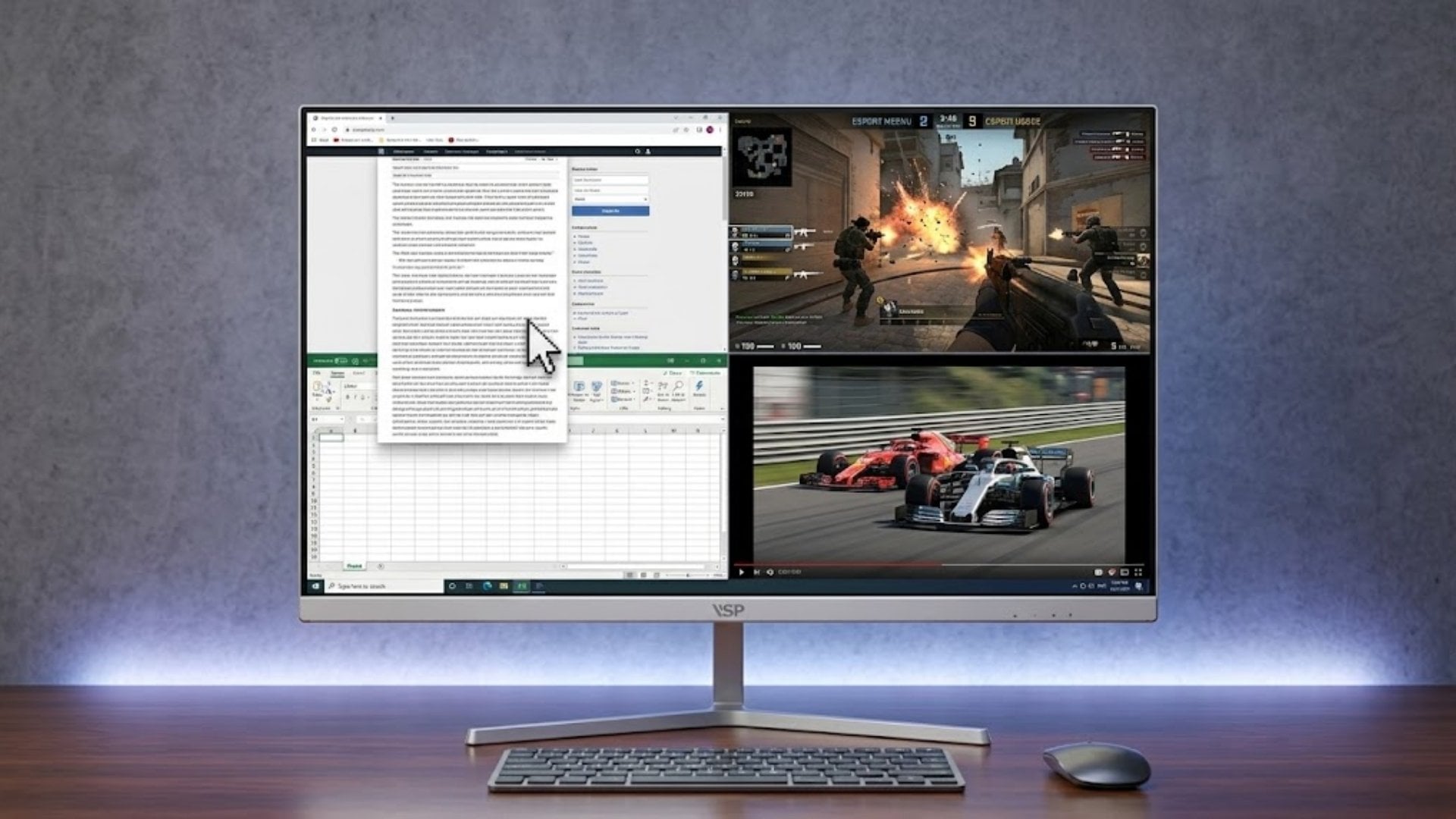 Màn Hình VSP IP2706SG - Trải nghiệm mượt mà hơn cả khi làm việc lẫn giải trí