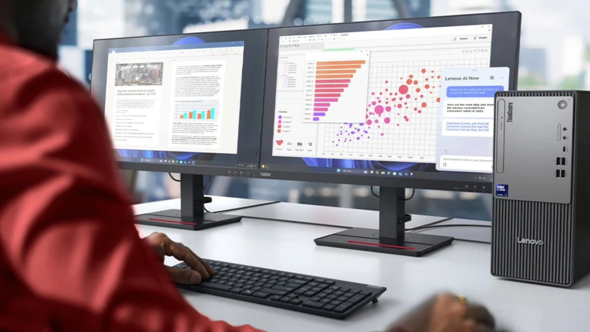 Lenovo ThinkCentre Neo 50t Gen 6 13BB0006VA - Hiệu năng Intel Core Ultra mạnh mẽ