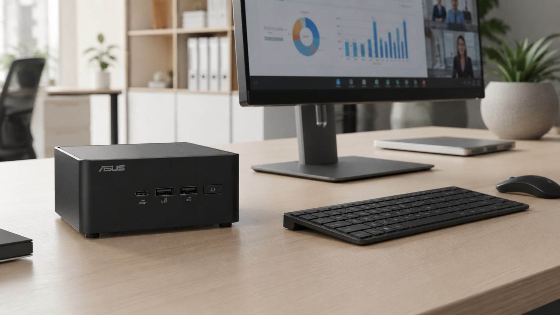 Kết nối WiFi 6E giúp ASUS NUC 14 Pro Tall phù hợp với văn phòng