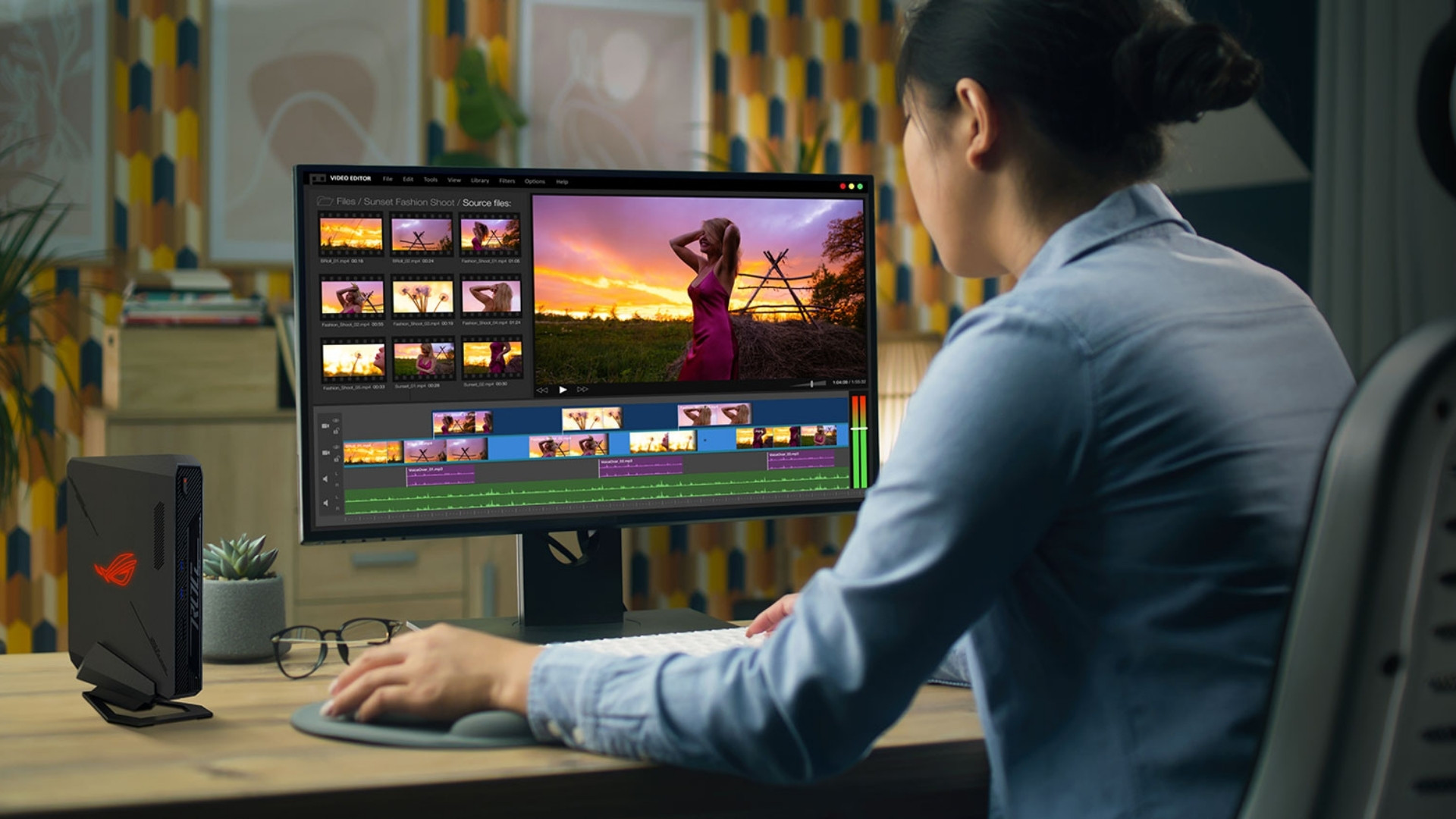 Mini PC ASUS NUC ROG NUC14SRK -  khả năng xuất sắc trong các công việc sáng tạo nội dung, dựng phim, chỉnh sửa ảnh hay lập trình