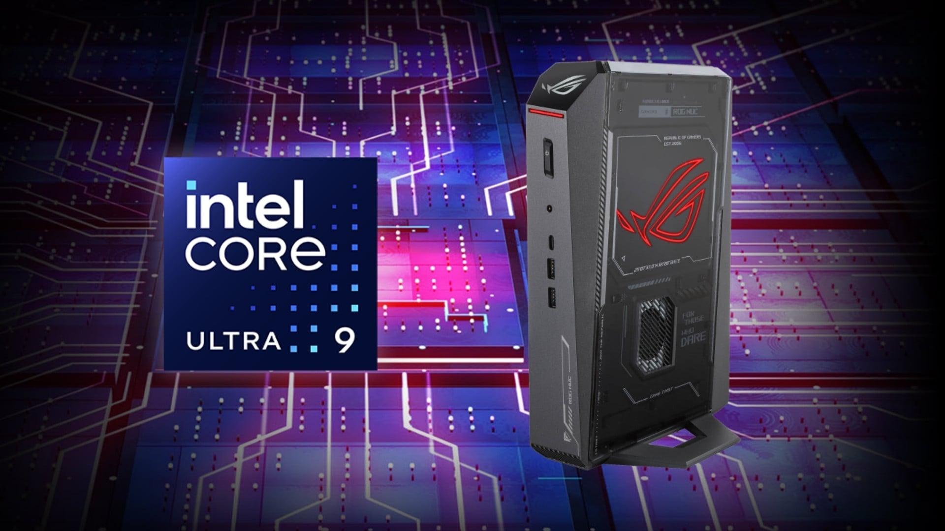 Mini PC ASUS NUC ROG NUC15JNK – CPU Intel Core Ultra 9 275HX – Hiệu năng AI & 24 nhân mạnh mẽ