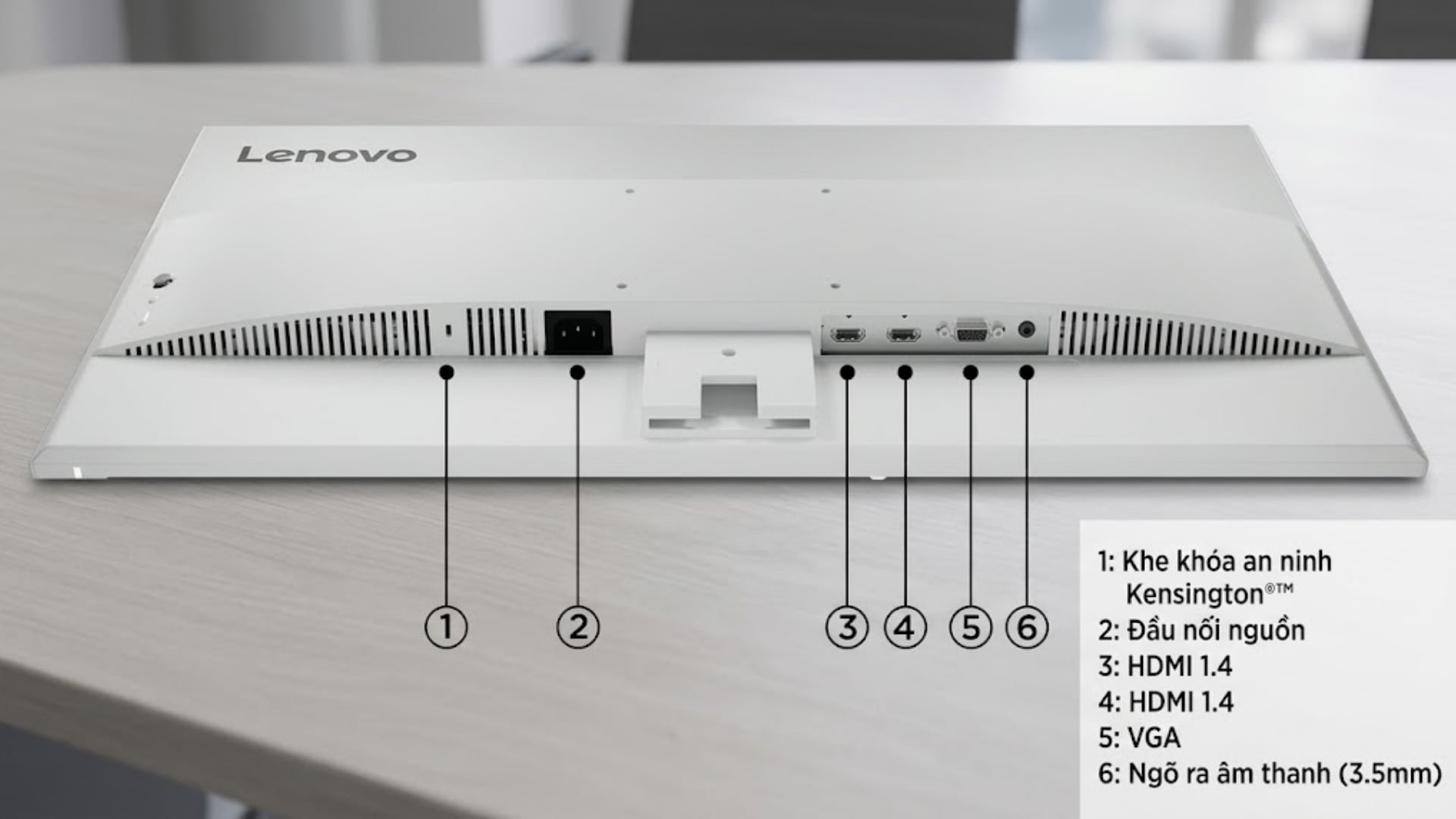 Màn hình văn phòng Lenovo L27i-4A (67BEKAC1VN) - Kết nối linh hoạt với nhiều thiết bị