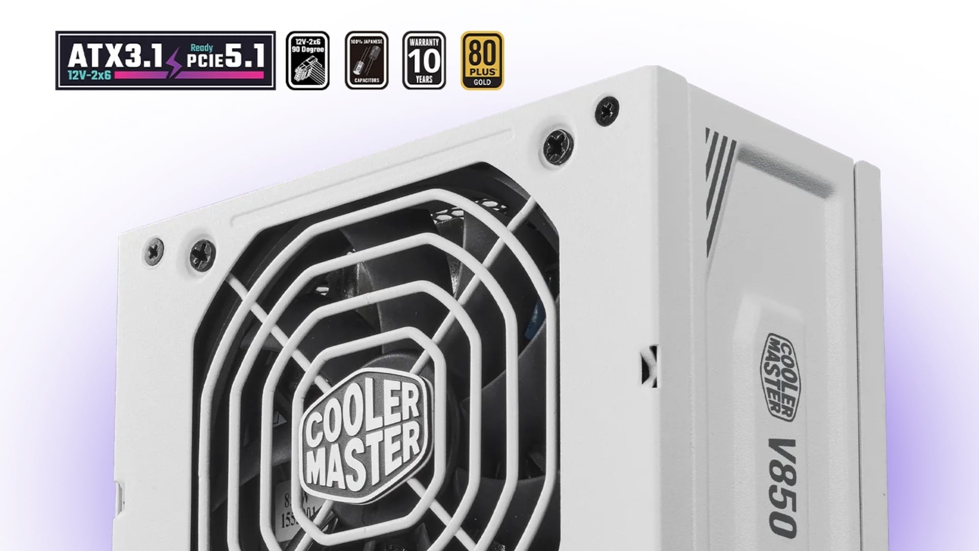 Nguồn Cooler Master V SFX Gold 850W ATX 3.1 White Edition – Hiệu năng vượt trội