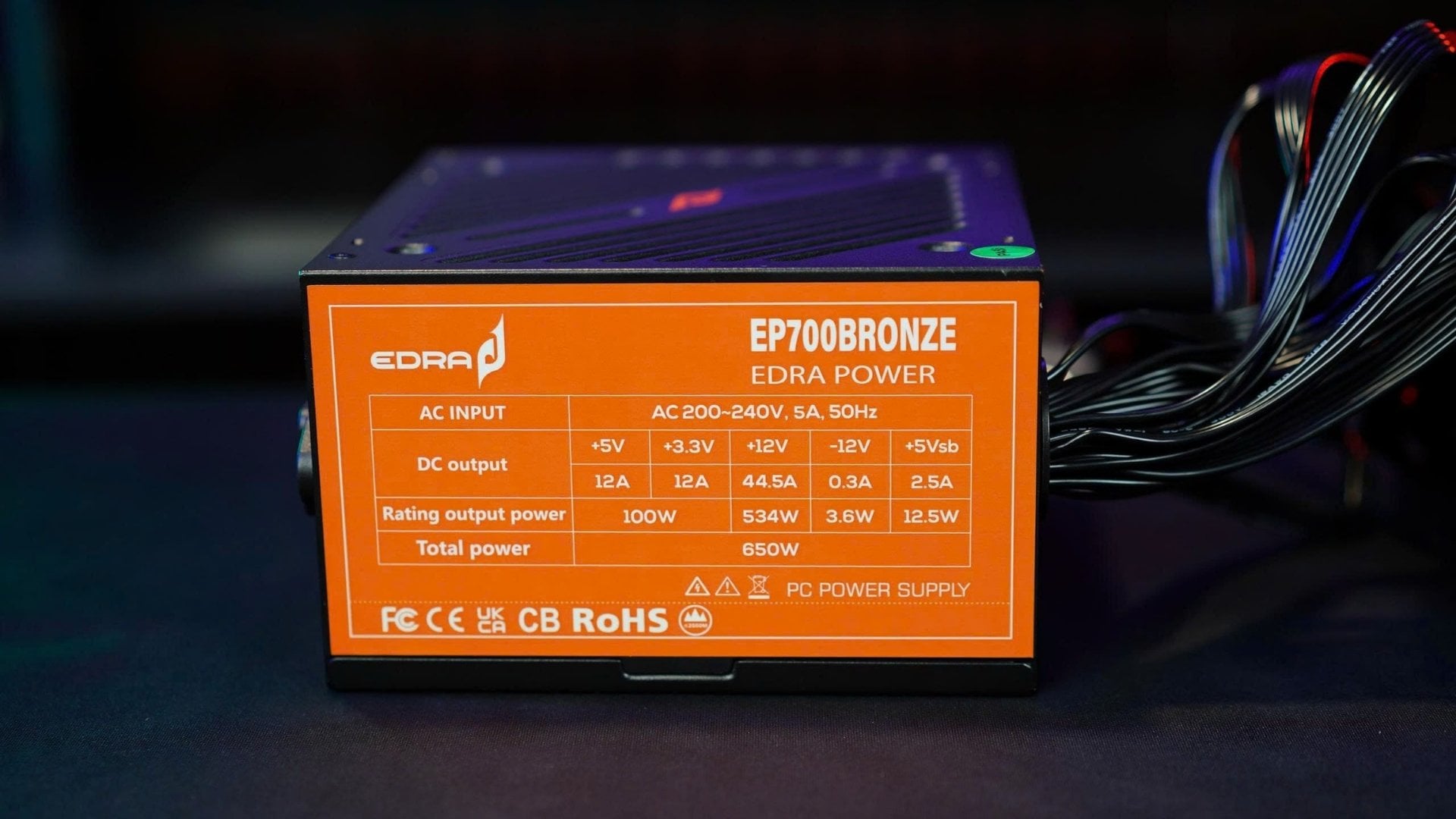 Nguồn máy tính E-Dra EP700 - Hoạt động phù hợp với dải điện áp phổ biến tại Việt Nam