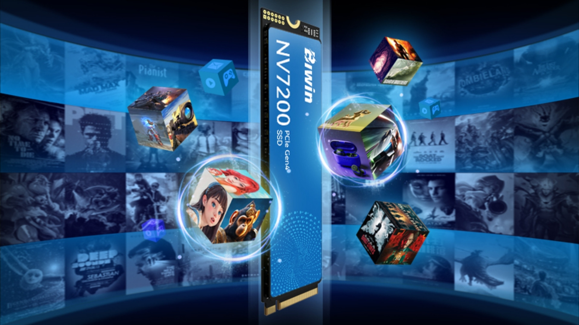 SSD Biwin NV7200 4TB NVMe Gen4 - Không gian lưu trữ rộng lớn