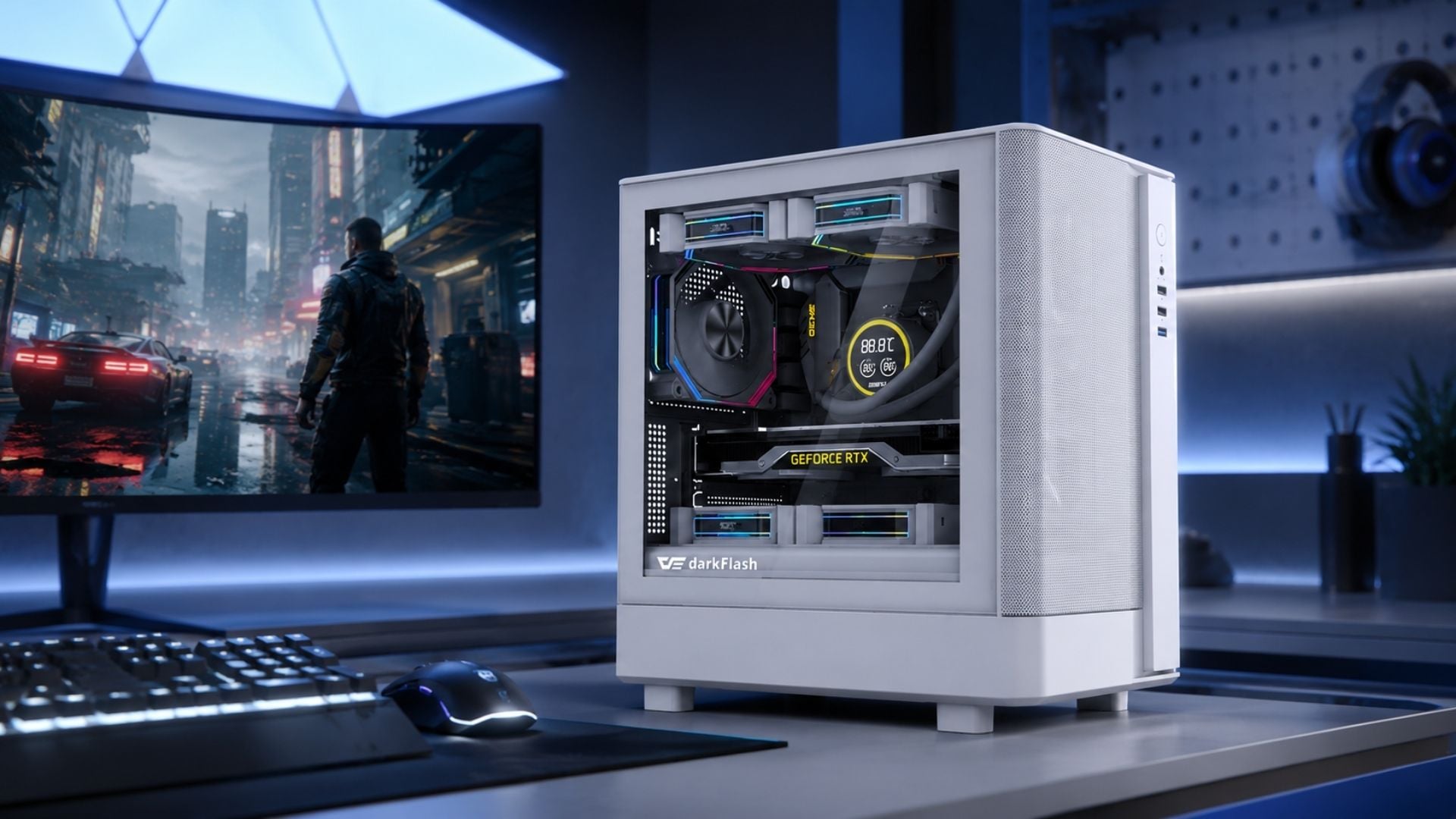 PC Gaming FrostBlade E Plus - Intel Core i3-12100F kết hợp RTX 3050 cho gaming Full HD