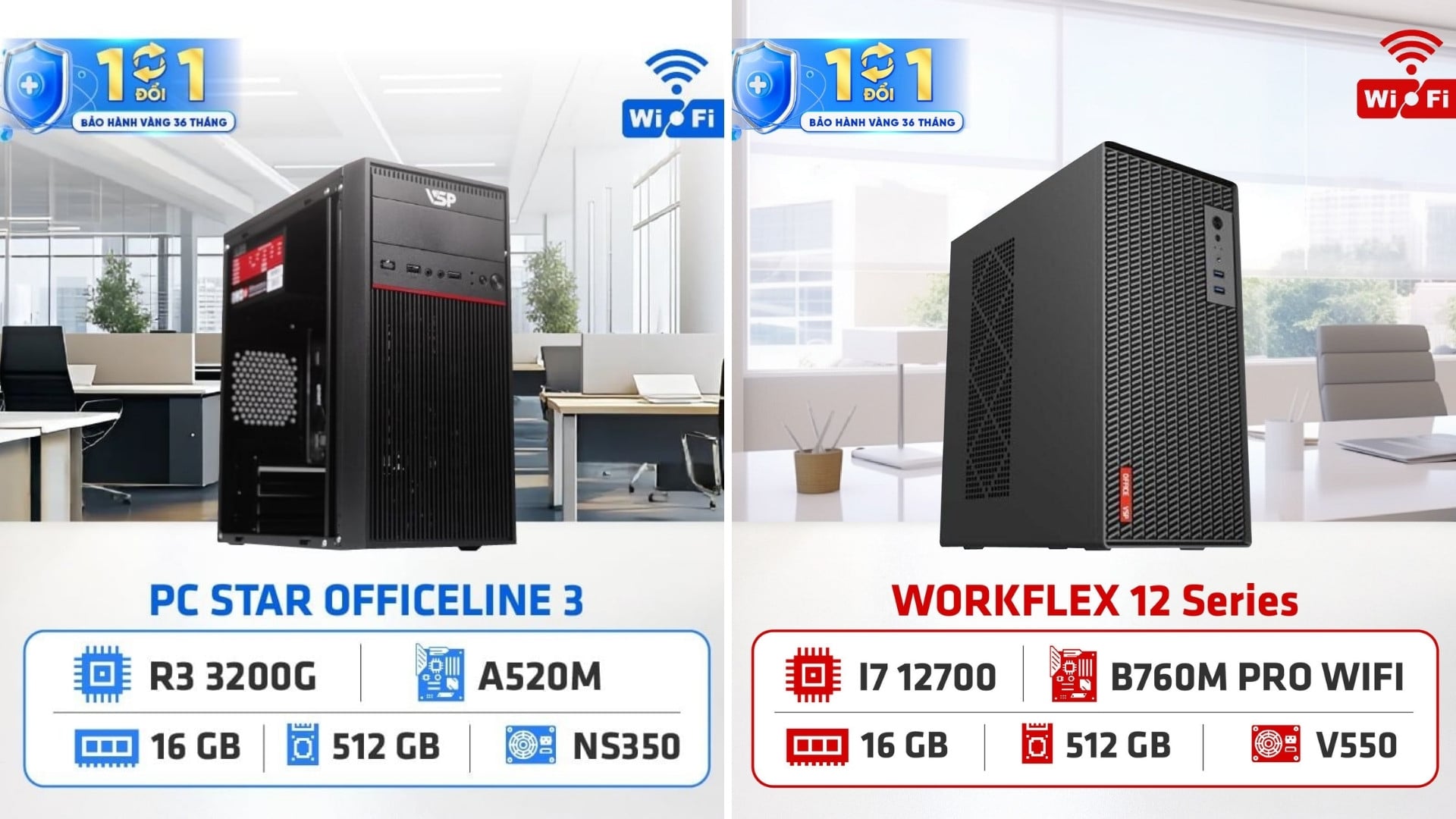 PC văn phòng tại Tin Học Ngôi Sao - Độ bền, bảo hành và dịch vụ hậu mãi