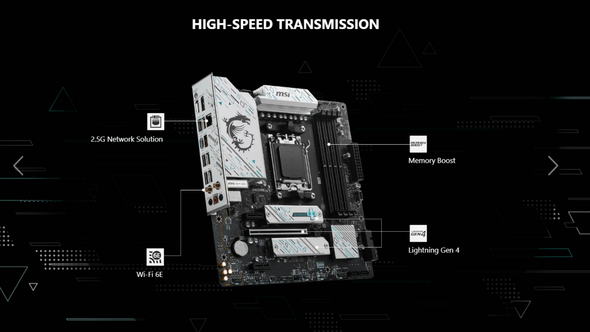 PC STAR Specter A – Bo mạch chủ B650M WIFI – Kết nối toàn diện