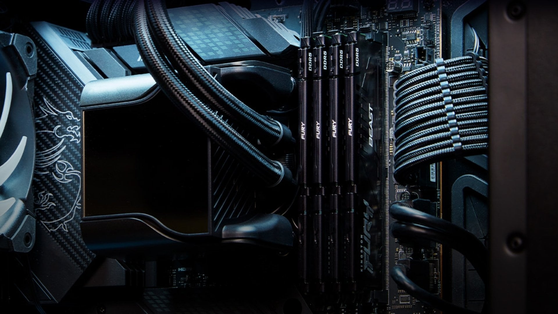 RAM Kingston Fury Beast DDR5 8GB 5200MHz – Tản nhiệt Fury Beast thiết kế mới