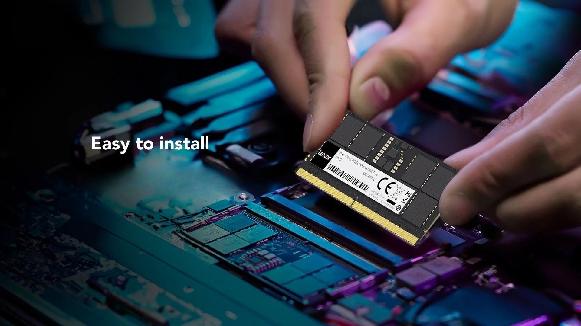 RAM Laptop Lexar 8GB DDR5 4800MHz – Thiết kế chuẩn SO-DIMM, dễ dàng lắp đặt