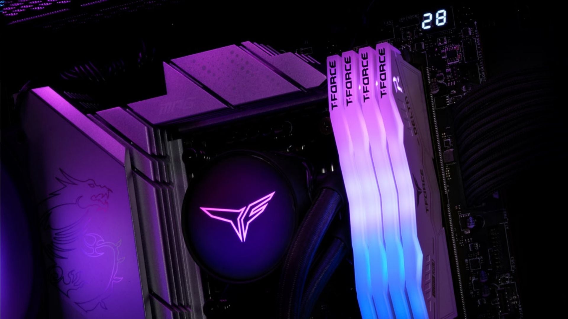 RAM TEAMGROUP DELTA RGB DDR5 16GB 6400MHz - Thiết kế RGB siêu rộng 120°