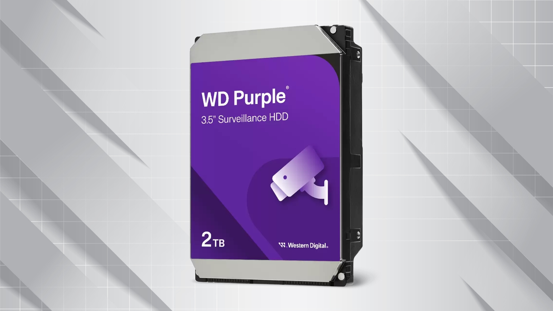 Ổ cứng HDD Western Digital Purple 2TB WD23PURZ - Giải pháp lưu trữ bền bỉ cho hệ thống giám sát 24/7