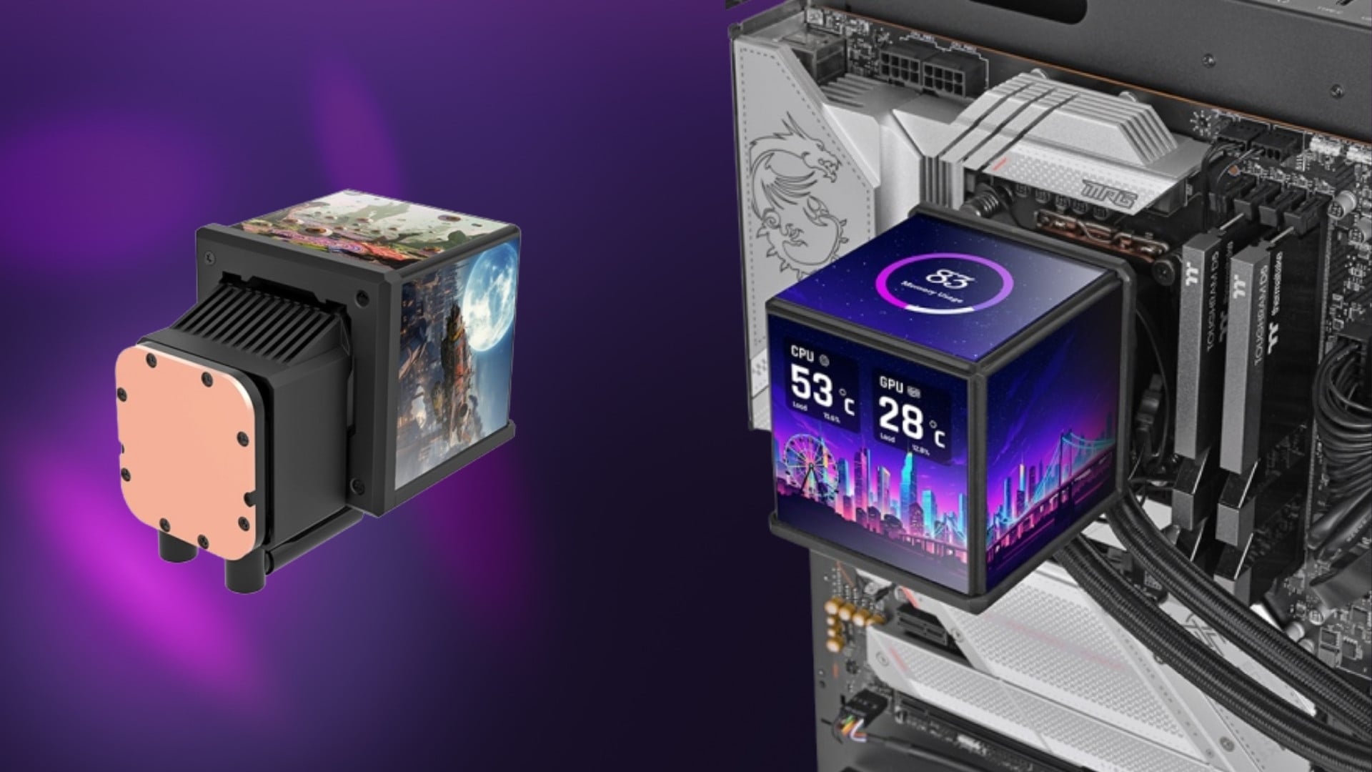 Tản Nhiệt Nước Thermaltake MINECUBE 360 Ultra ARGB Sync - Phần mềm TT LCD Screen Software