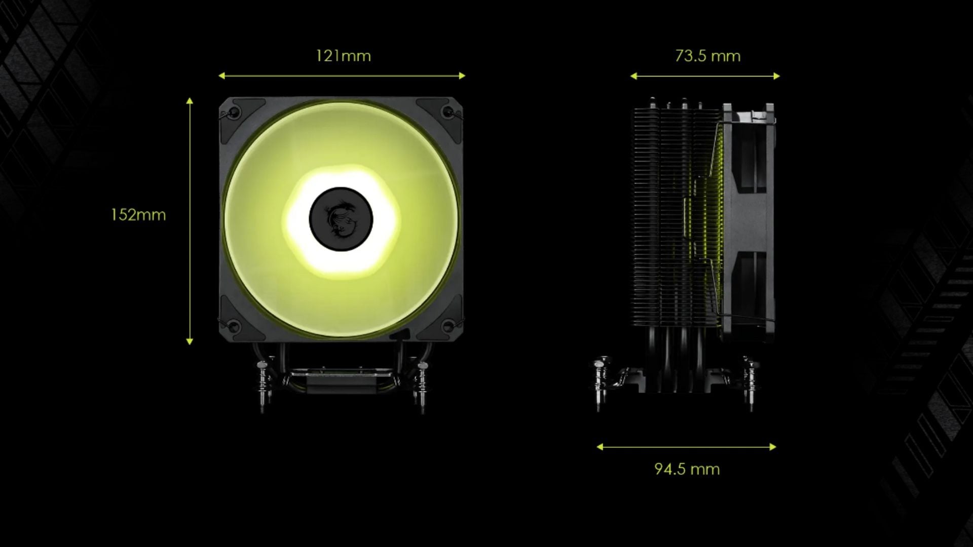 Tản nhiệt khí MSI MAG CoreFrozr AA13 – Quạt 120mm PWM