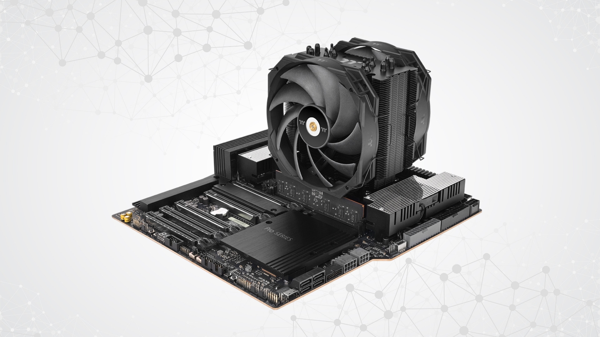 Tản nhiệt khí Thermaltake WAir CL-P140-CA14BL-A - Thiết kế all-black sang trọng