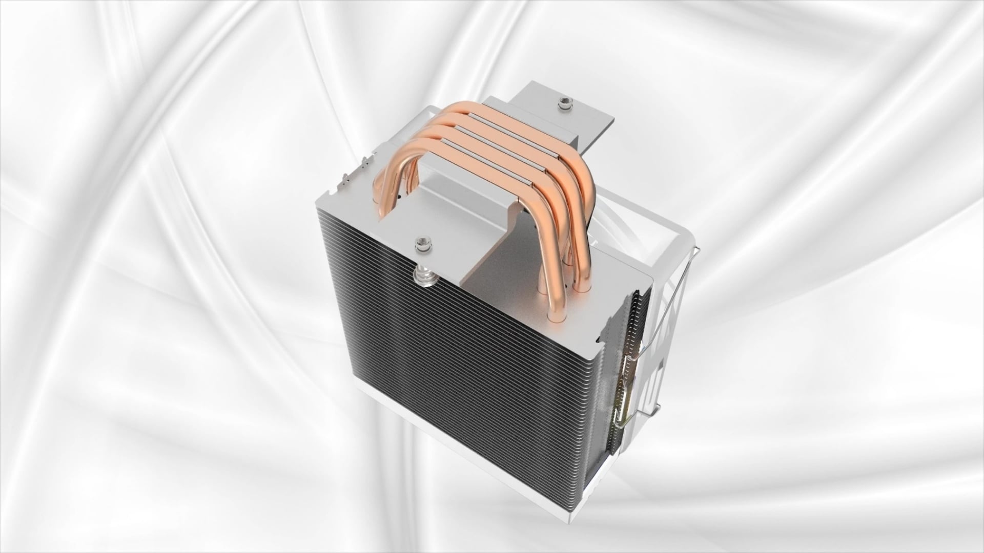 Tản Nhiệt Khí VSP V12 Infinity Trắng - 4 ống đồng Direct Heat Pipes