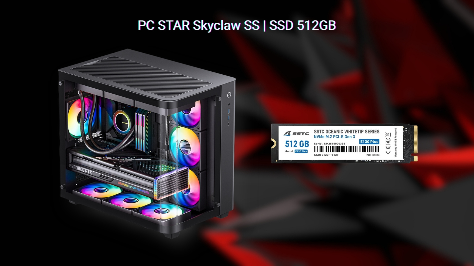 PC STAR Skyclaw SS - SSD SSTC E130 Plus 512GB NVMe