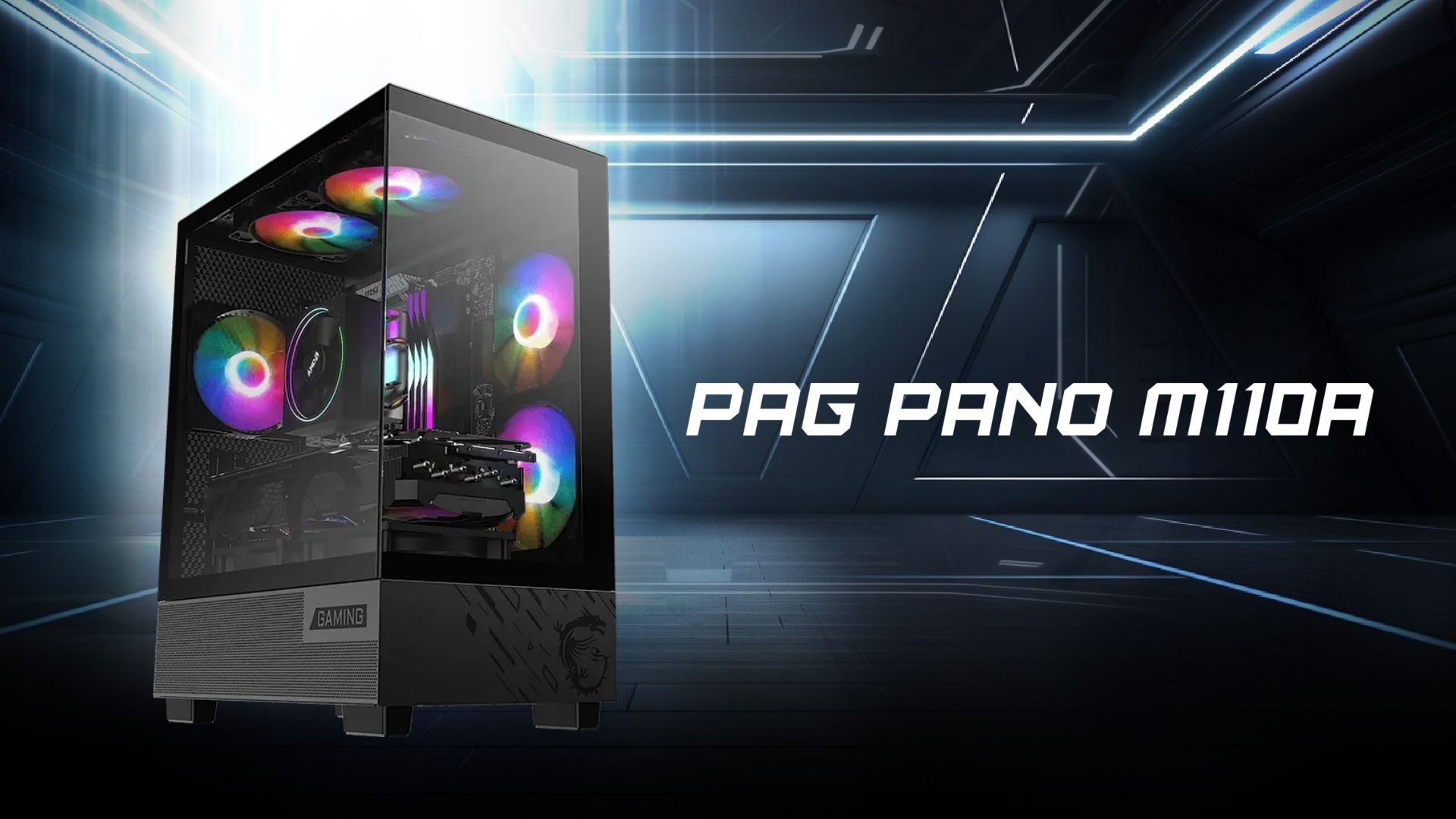 Case&nbsp;MSI MAG PANO M110A Black - Không gian build gọn đẹp
