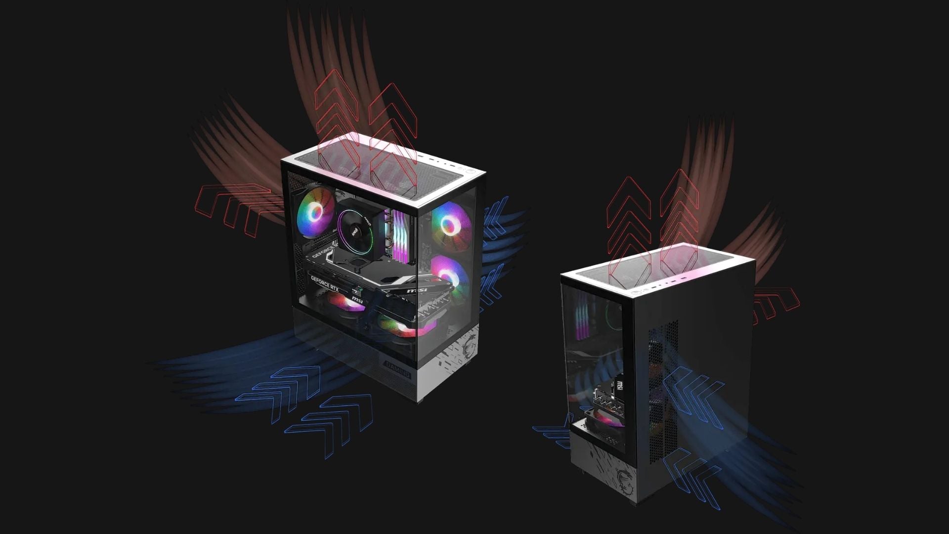 Case&nbsp;MSI MAG PANO M110A Black - Luồng gió tối ưu