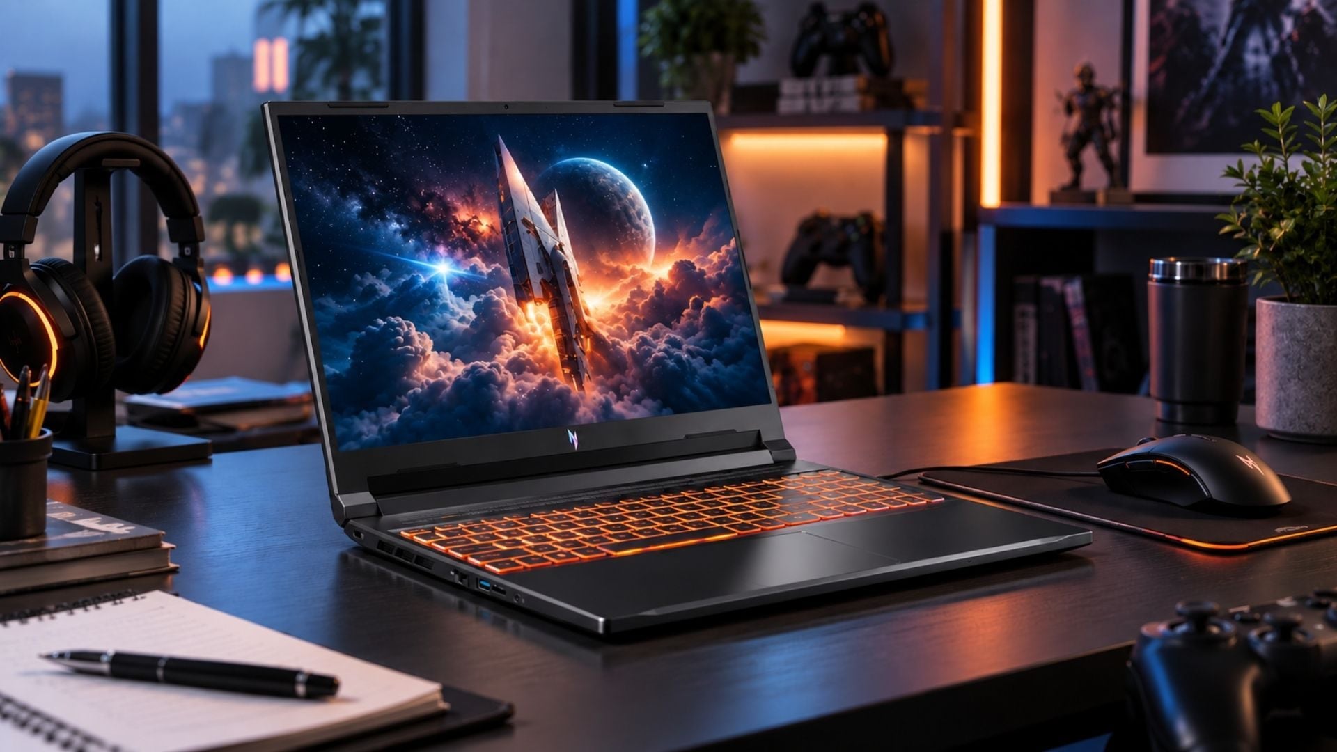 Laptop gaming Acer Nitro ProPanel ANV16-72-782F trang bị&nbsp;Intel Core 7 240H, RAM 16GB, SSD 512GB và RTX 5050 8GB
