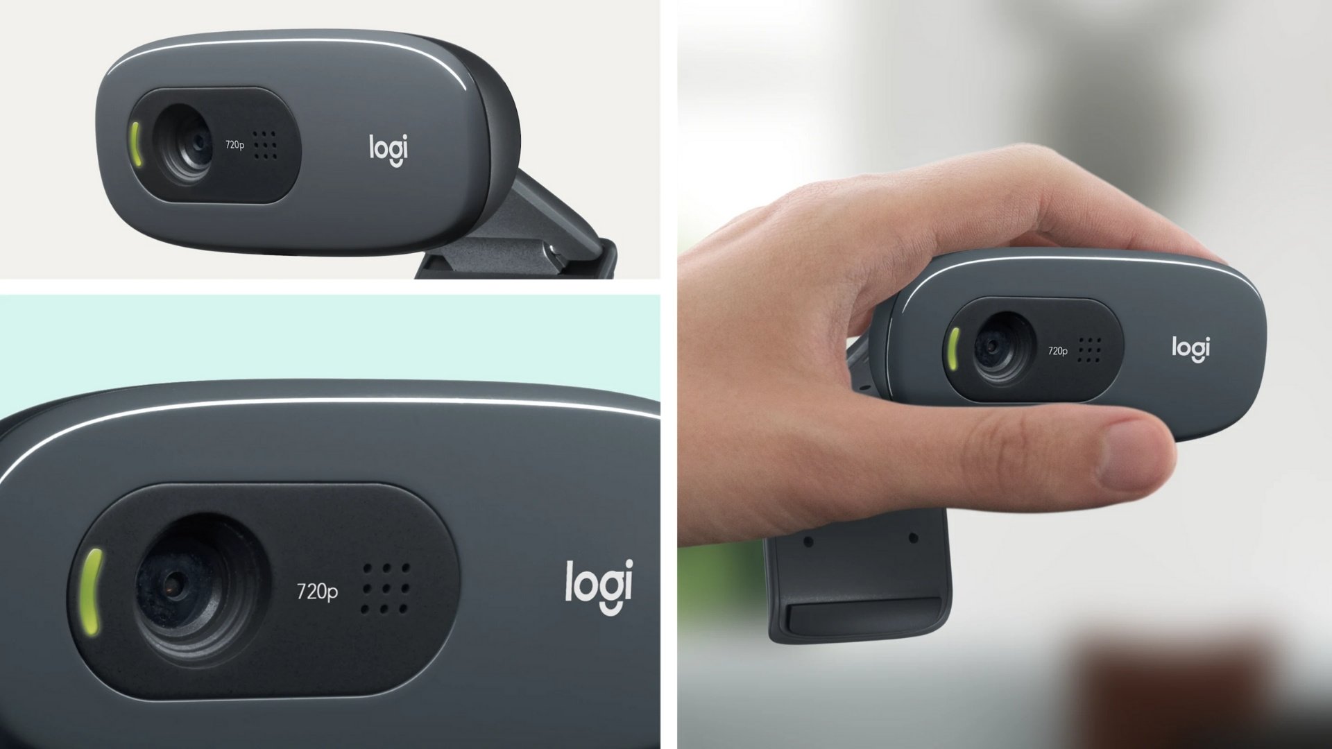 Webcam Logitech C270 HD 720P – Gọn nhẹ