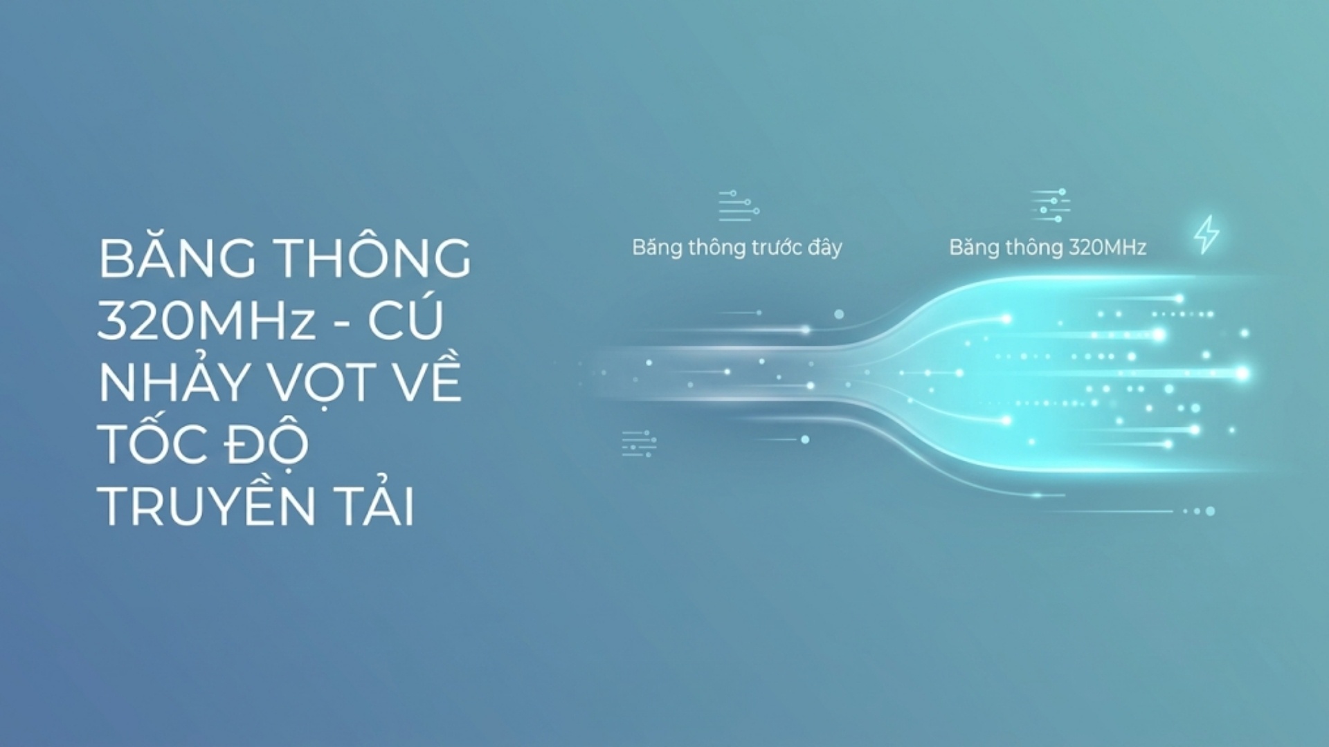 Băng thông 320MHz - Cú nhảy vọt về tốc độ truyền tải