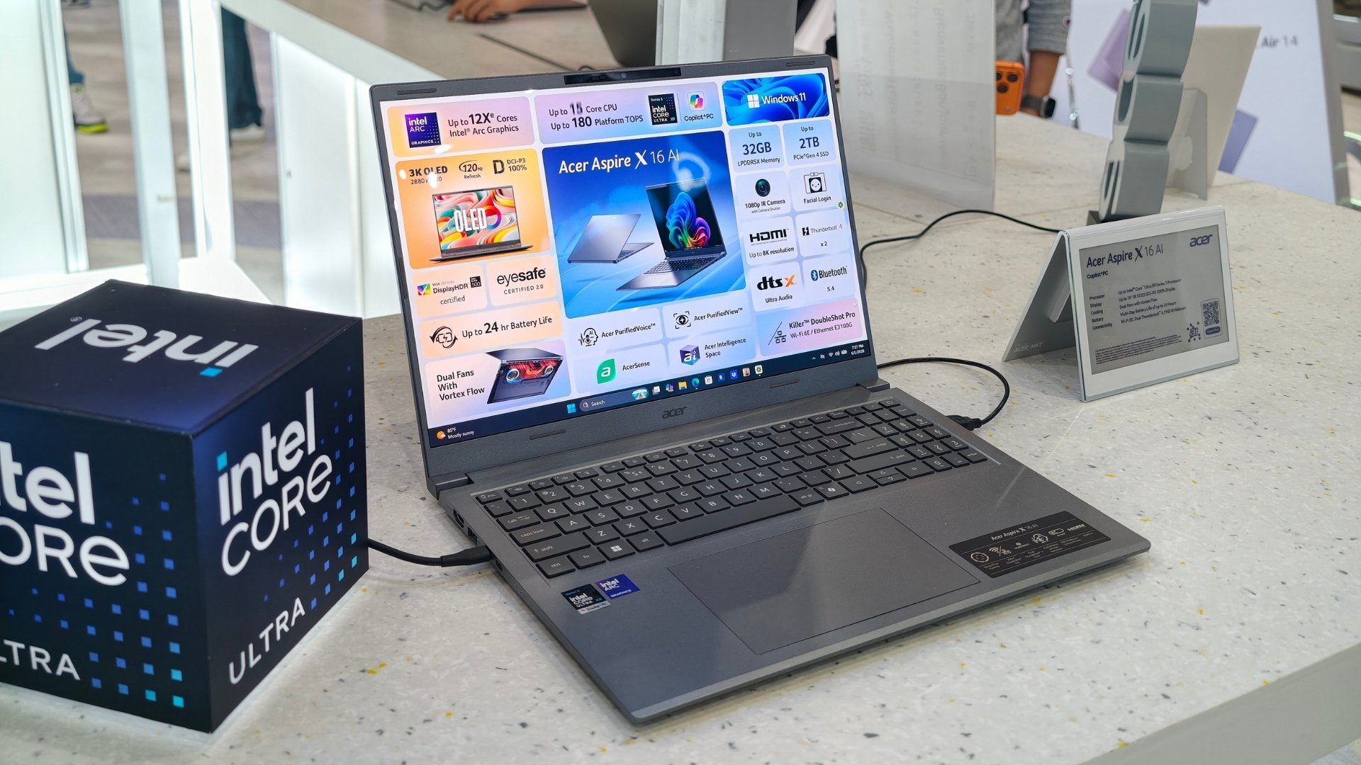 Laptop Acer Aspire X 16 AI: Trải nghiệm hiển thị cao cấp