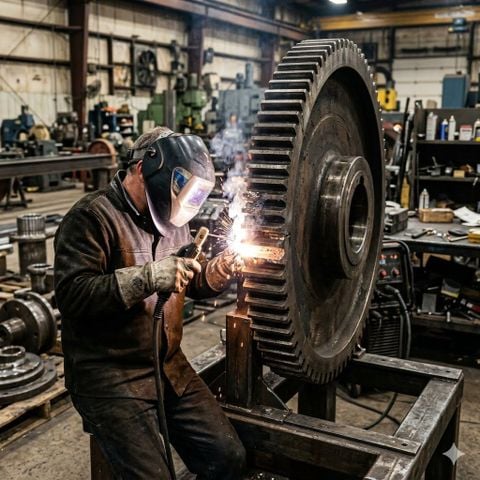 QUY TRÌNH HÀN PHỤC HỒI BÁNH RĂNG