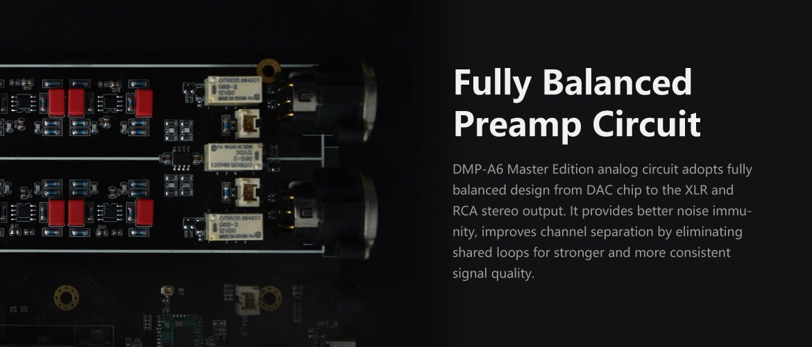 Eversolo DMP-A6 Master Edition – Xử lý xung nhịp kép có độ trễ thấp