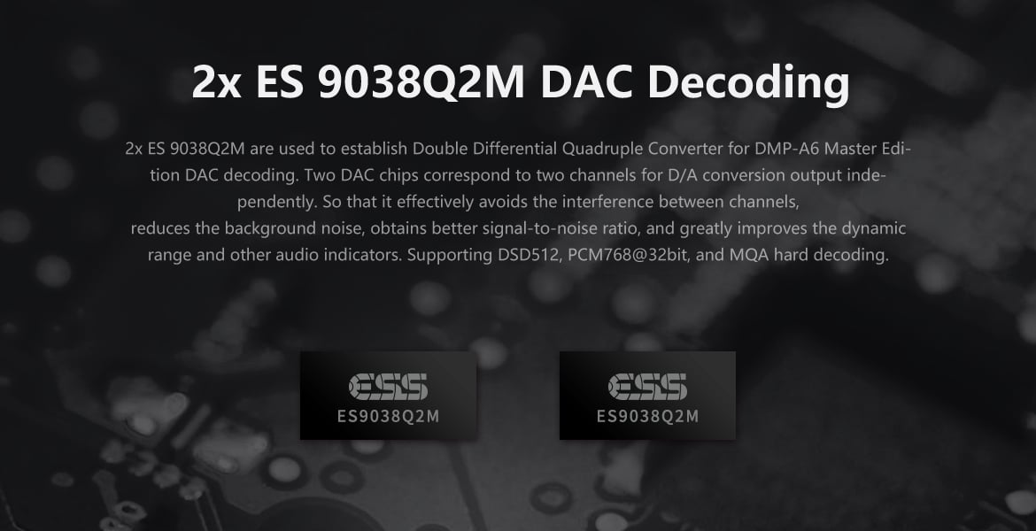 Eversolo DMP-A6 Master Edition – Giải mã DAC 2x ES 9038Q2M