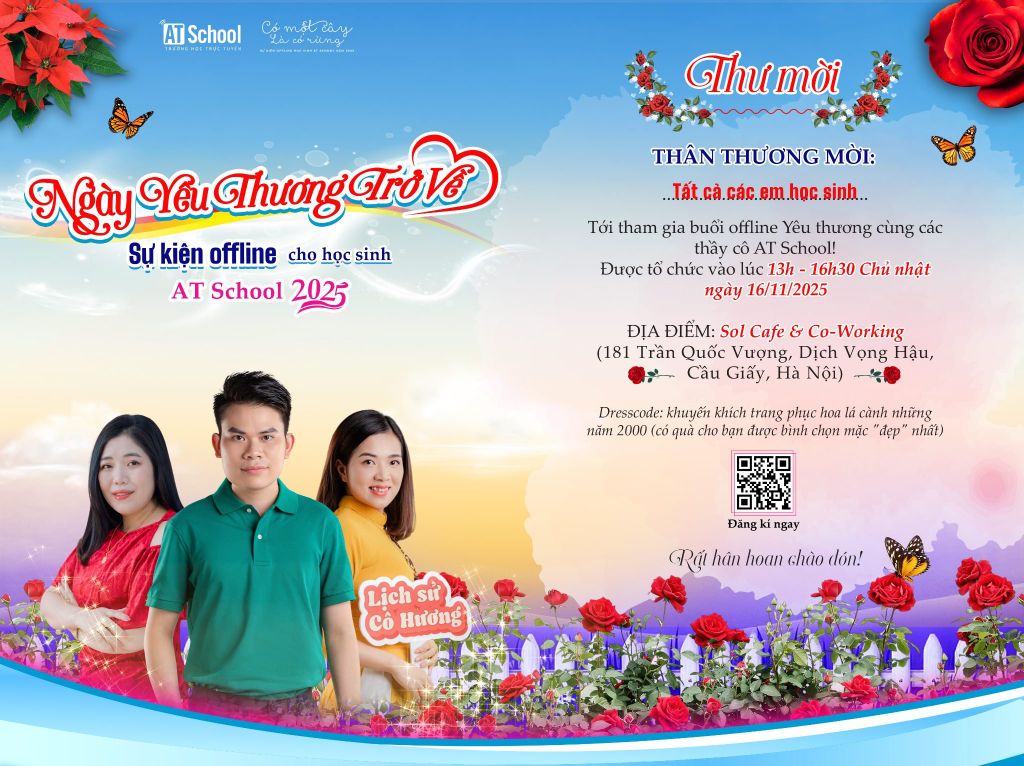 THƯ MỜI THAM DỰ OFFLINE AT SCHOOL 2025 