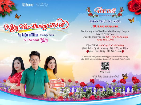 THƯ MỜI THAM DỰ OFFLINE AT SCHOOL 2025 